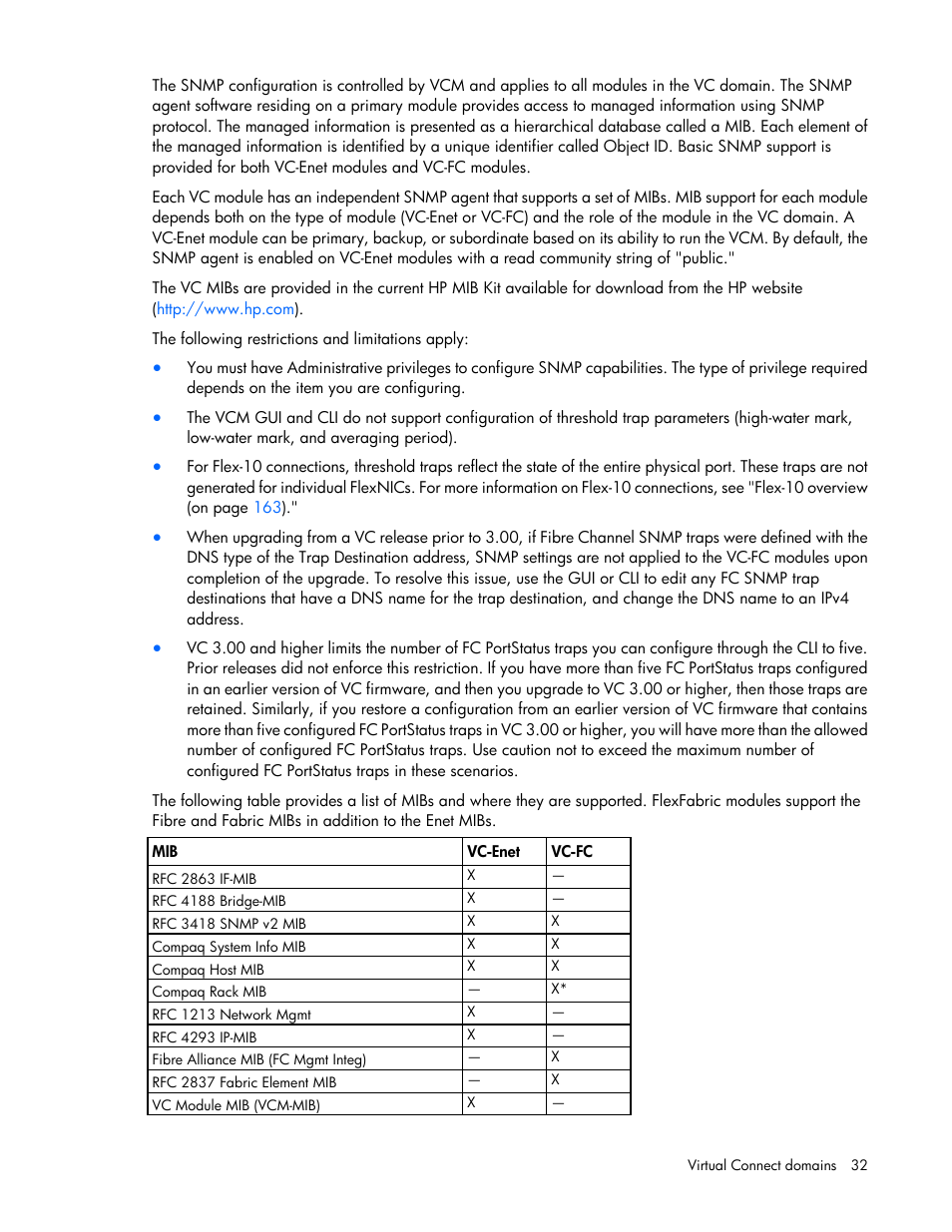 HP Virtual Connect Flex-10 10Gb Ethernet Module for c-Class BladeSystem User Manual | Page 32 / 290