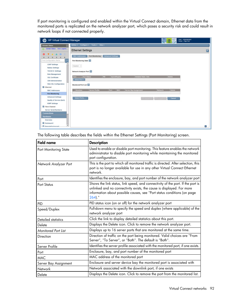 HP Virtual Connect Flex-10 10Gb Ethernet Module for c-Class BladeSystem User Manual | Page 92 / 290