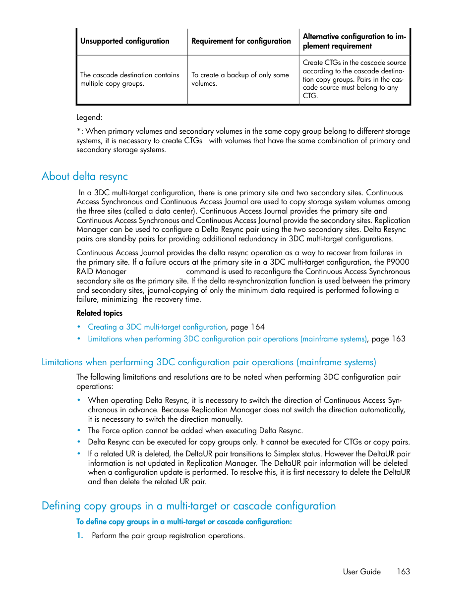 About delta resync | HP XP P9000 Command View Advanced Edition Software User Manual | Page 163 / 470