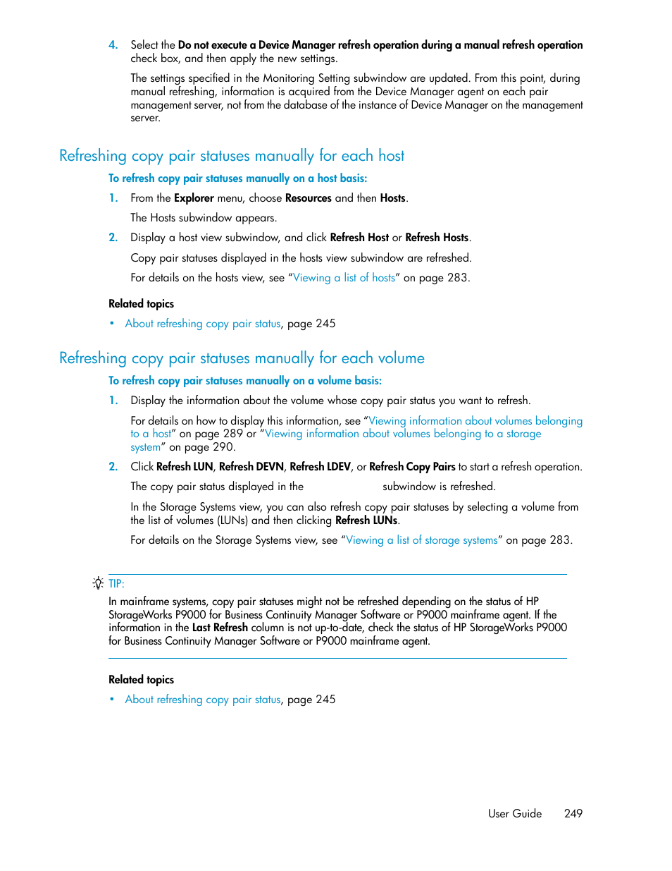 HP XP P9000 Command View Advanced Edition Software User Manual | Page 249 / 470