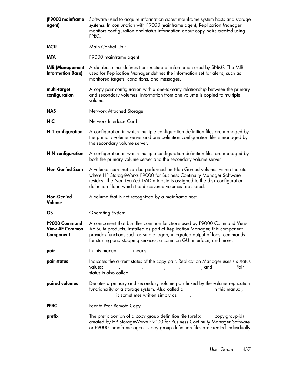 HP XP P9000 Command View Advanced Edition Software User Manual | Page 457 / 470