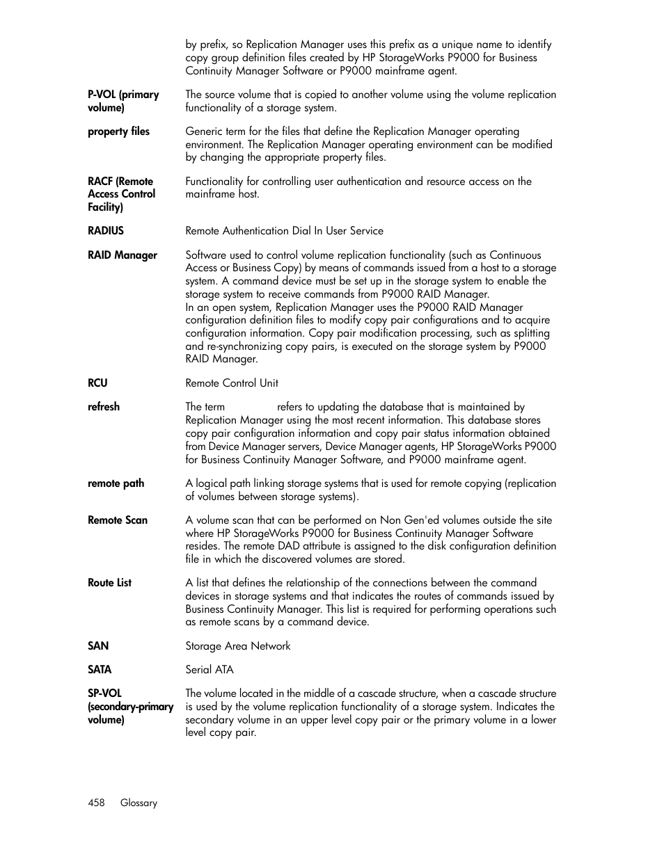 HP XP P9000 Command View Advanced Edition Software User Manual | Page 458 / 470