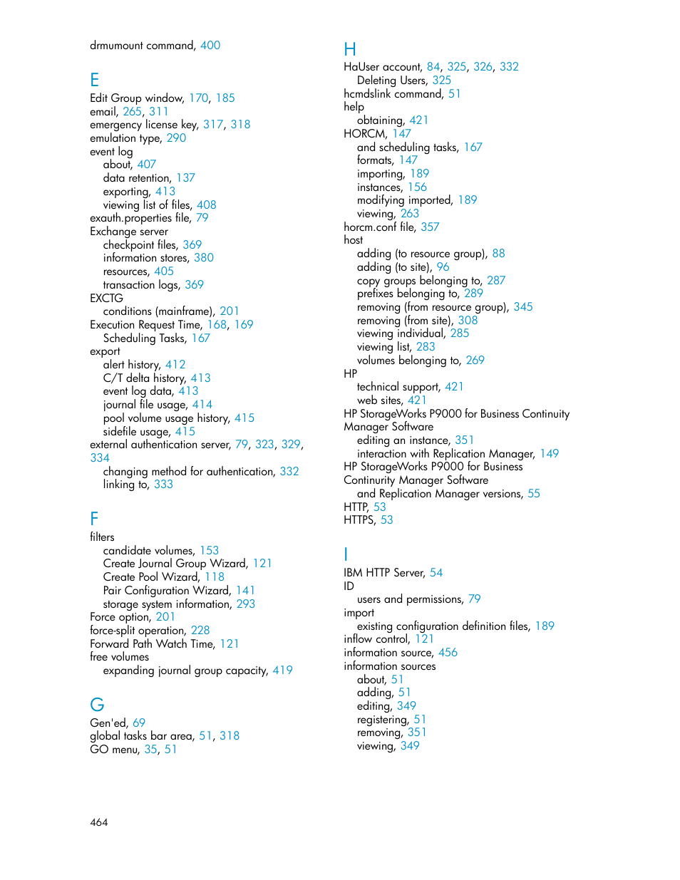 HP XP P9000 Command View Advanced Edition Software User Manual | Page 464 / 470