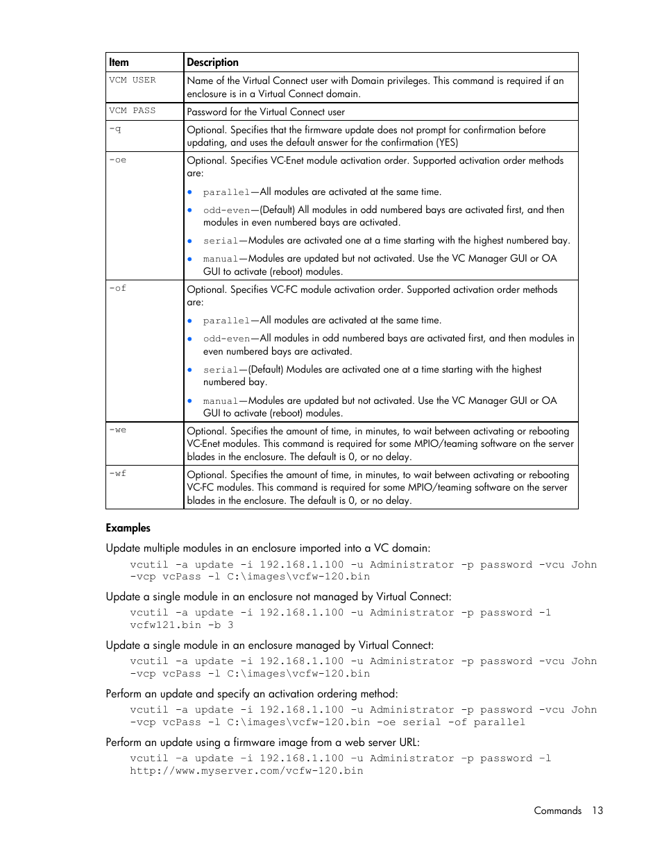 HP Virtual Connect 1.10Gb-F Ethernet Module for c-Class BladeSystem User Manual | Page 13 / 18