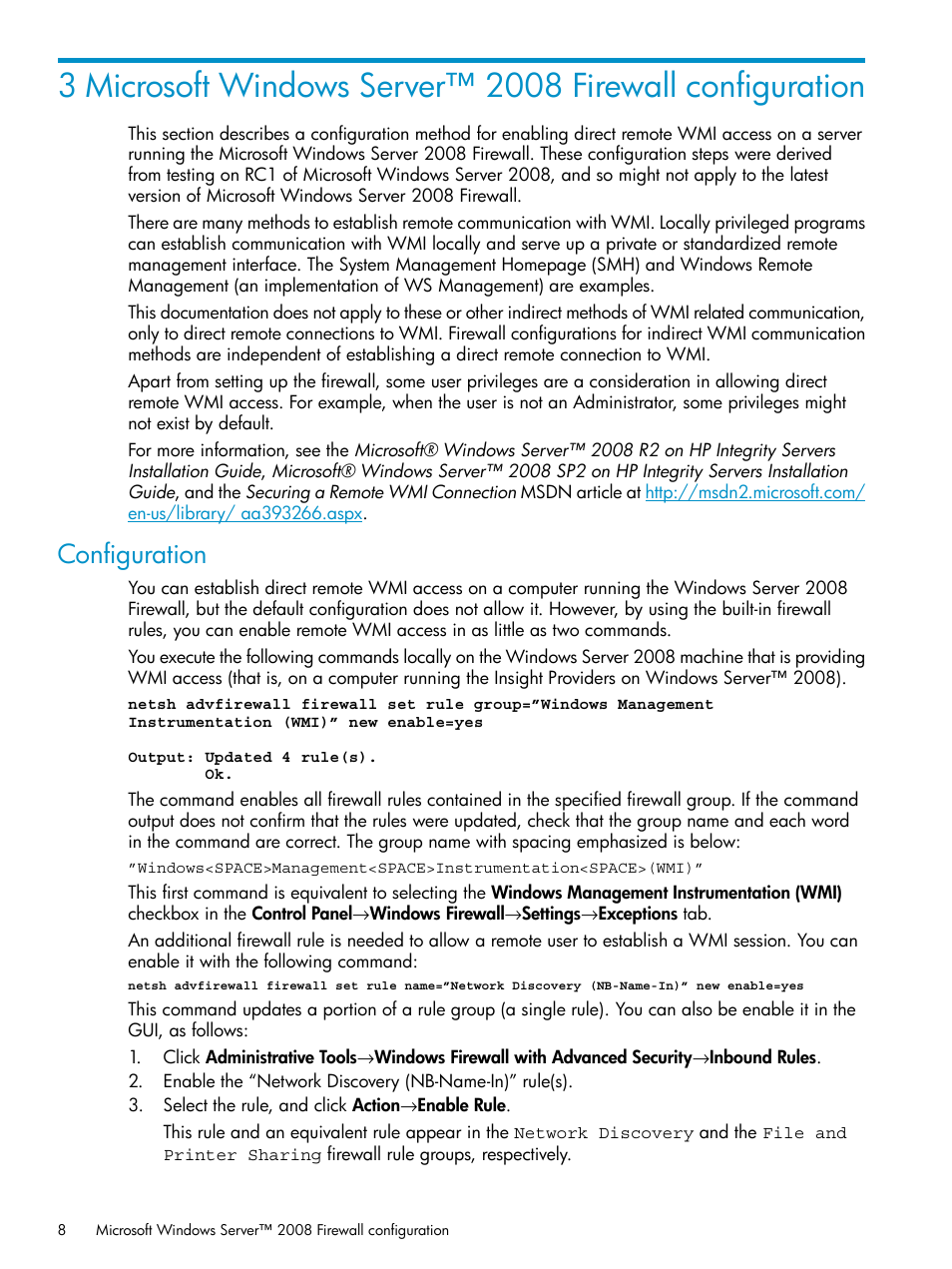 Configuration | HP Integrity rx3600 Server User Manual | Page 8 / 22