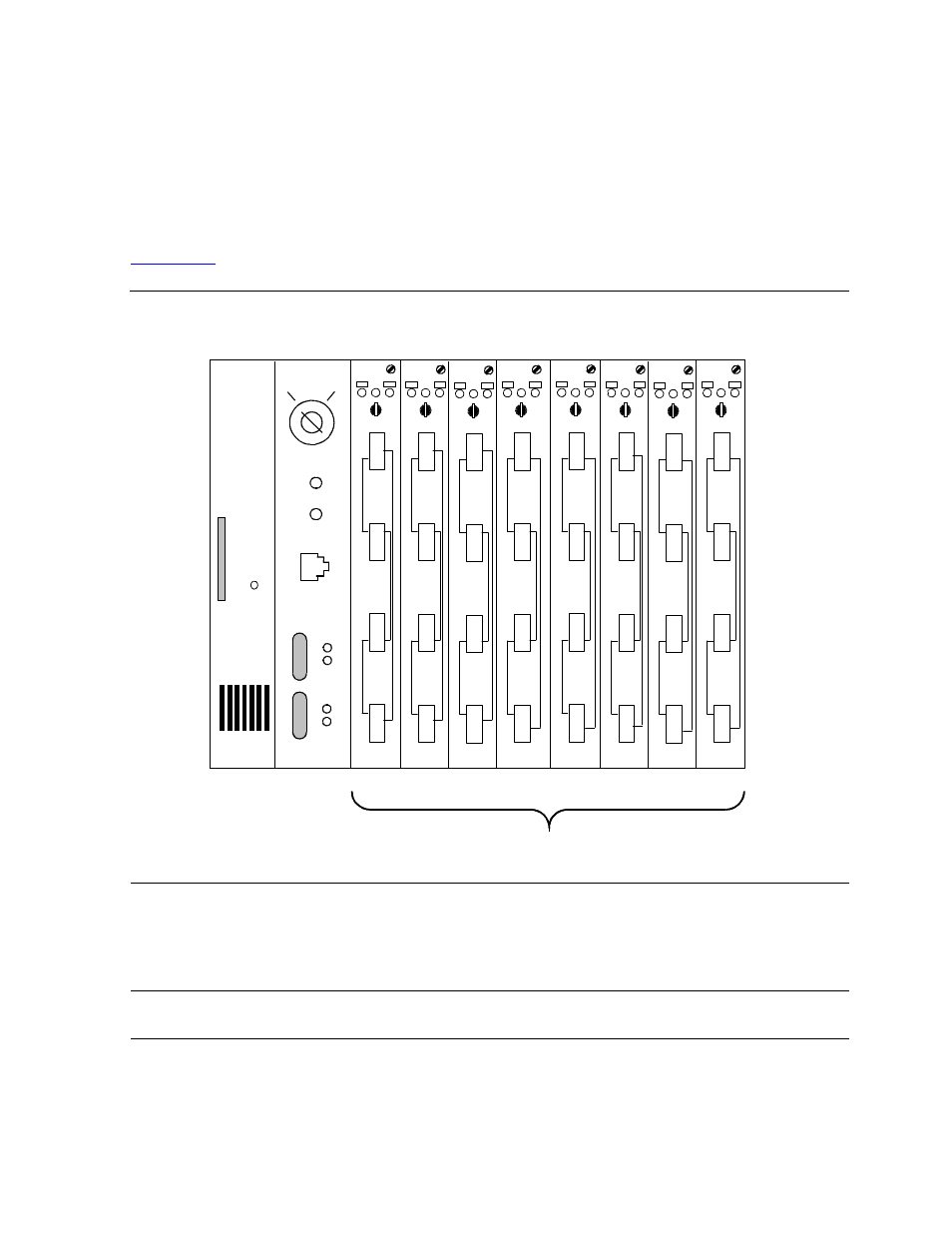 Figure 4-1, Switch module faceplate, Physically toggle a switch on a switch card | HP NonStop G-Series User Manual | Page 52 / 148