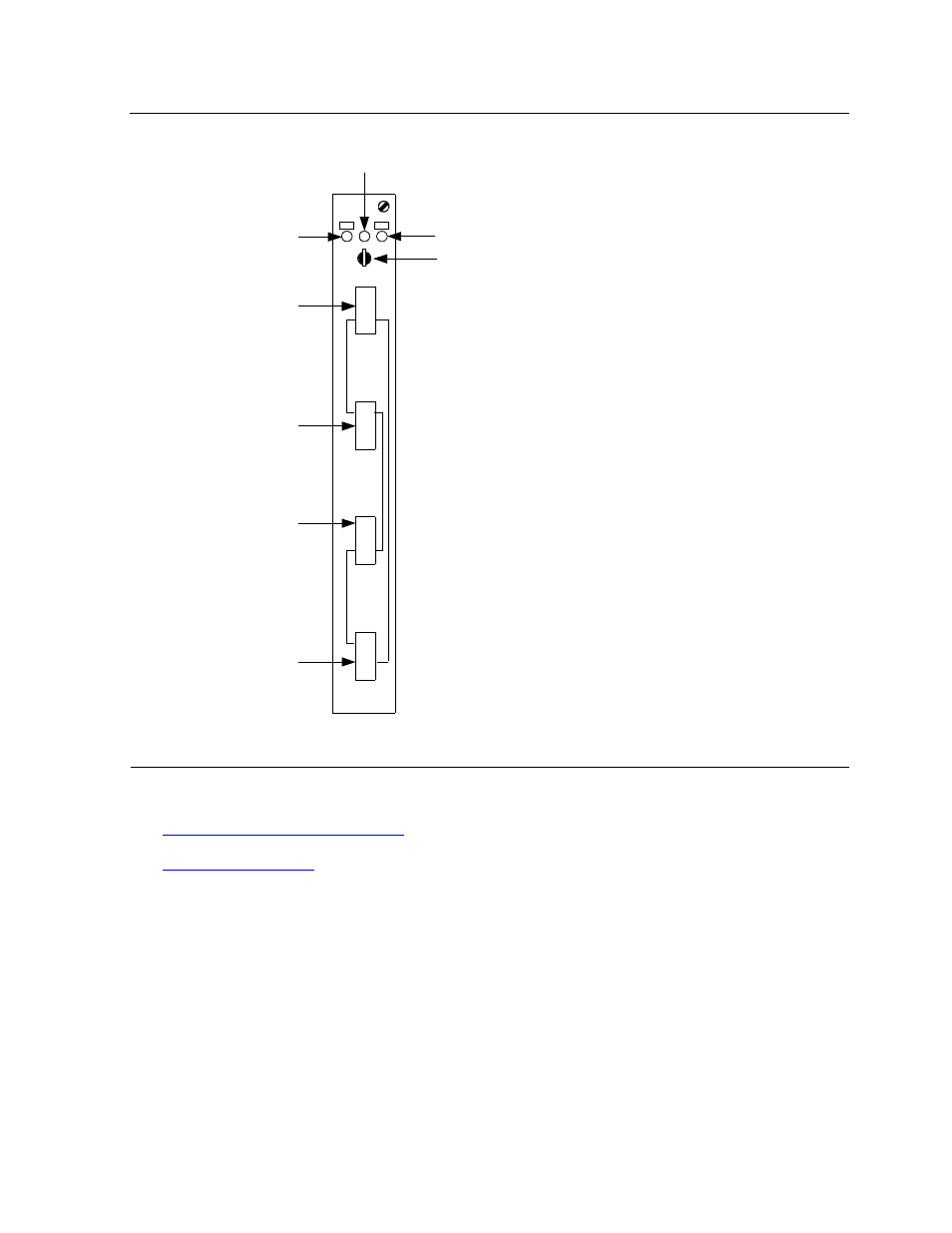 Figure 4-3, Switch card faceplate | HP NonStop G-Series User Manual | Page 57 / 148