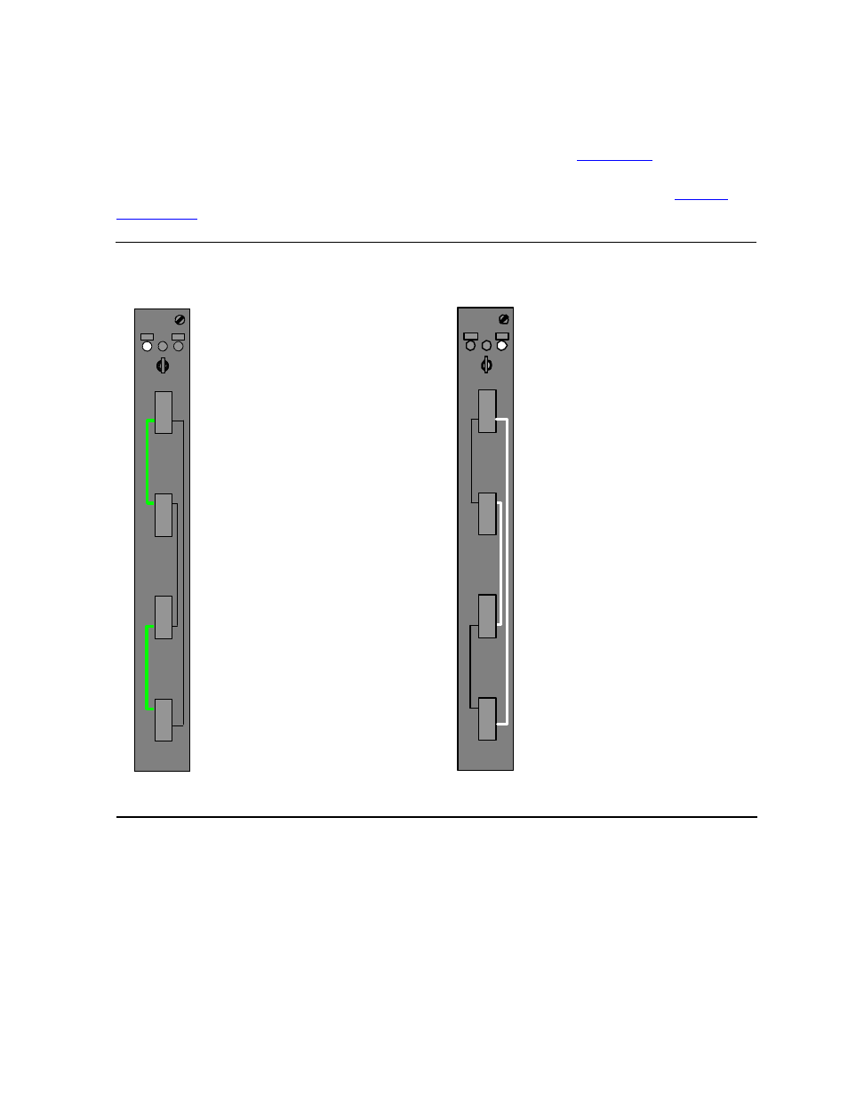 Switch card toggle switches, Figure 4-4, Switch card switch positions | HP NonStop G-Series User Manual | Page 58 / 148