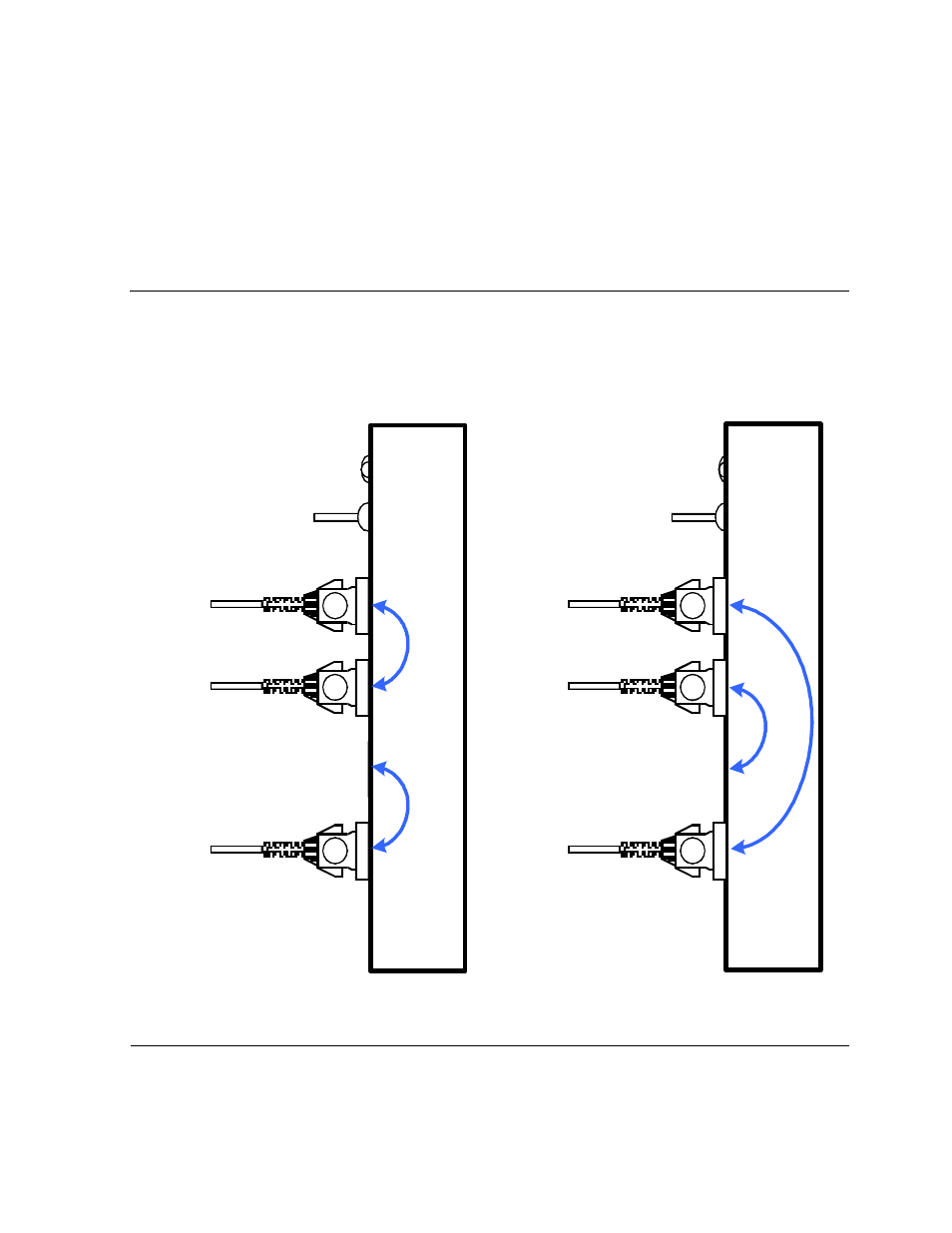 Figure 6-1, Optical signal paths for the two switch positions | HP NonStop G-Series User Manual | Page 93 / 148