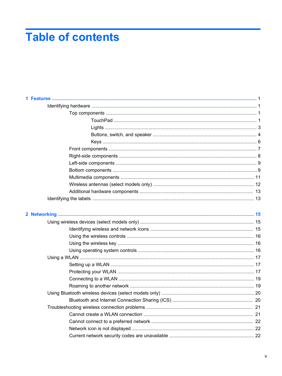 HP Compaq 620 Notebook-PC User Manual | Page 5 / 158