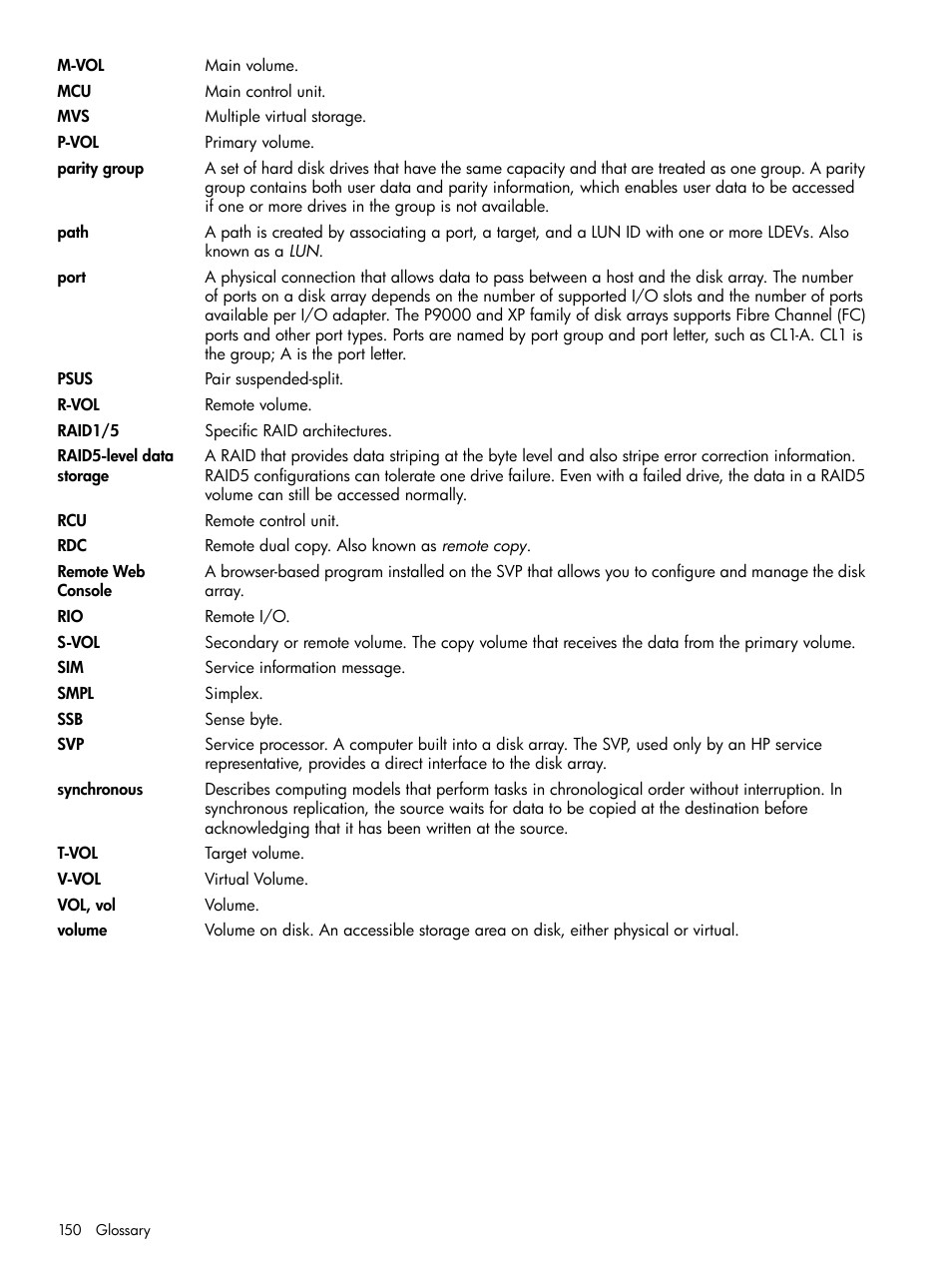 HP XP P9500 Storage User Manual | Page 150 / 152