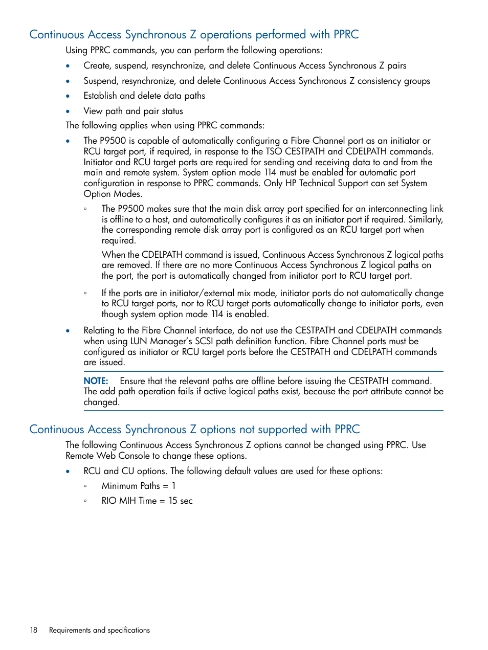 HP XP P9500 Storage User Manual | Page 18 / 152