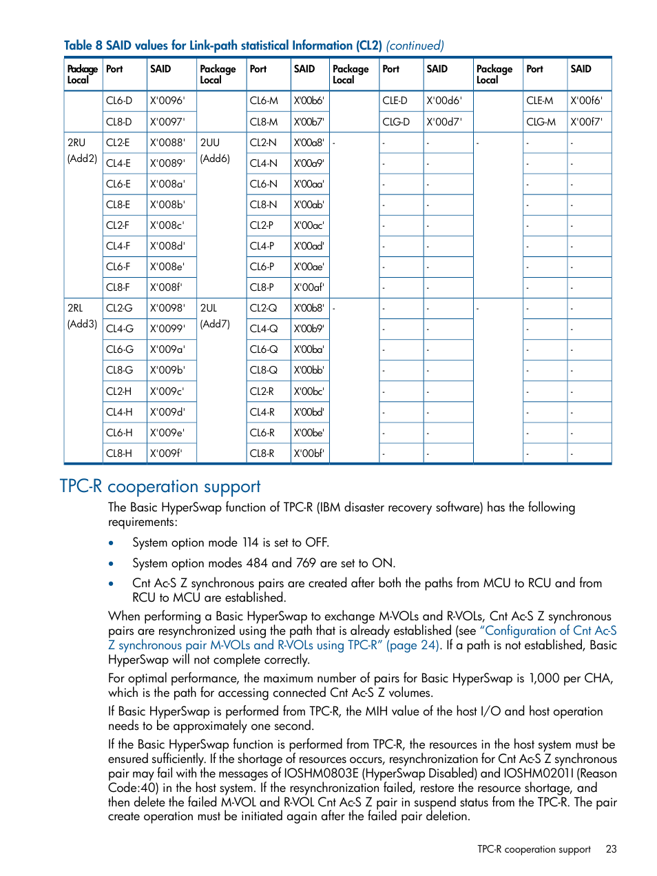 Tpc-r cooperation support | HP XP P9500 Storage User Manual | Page 23 / 152