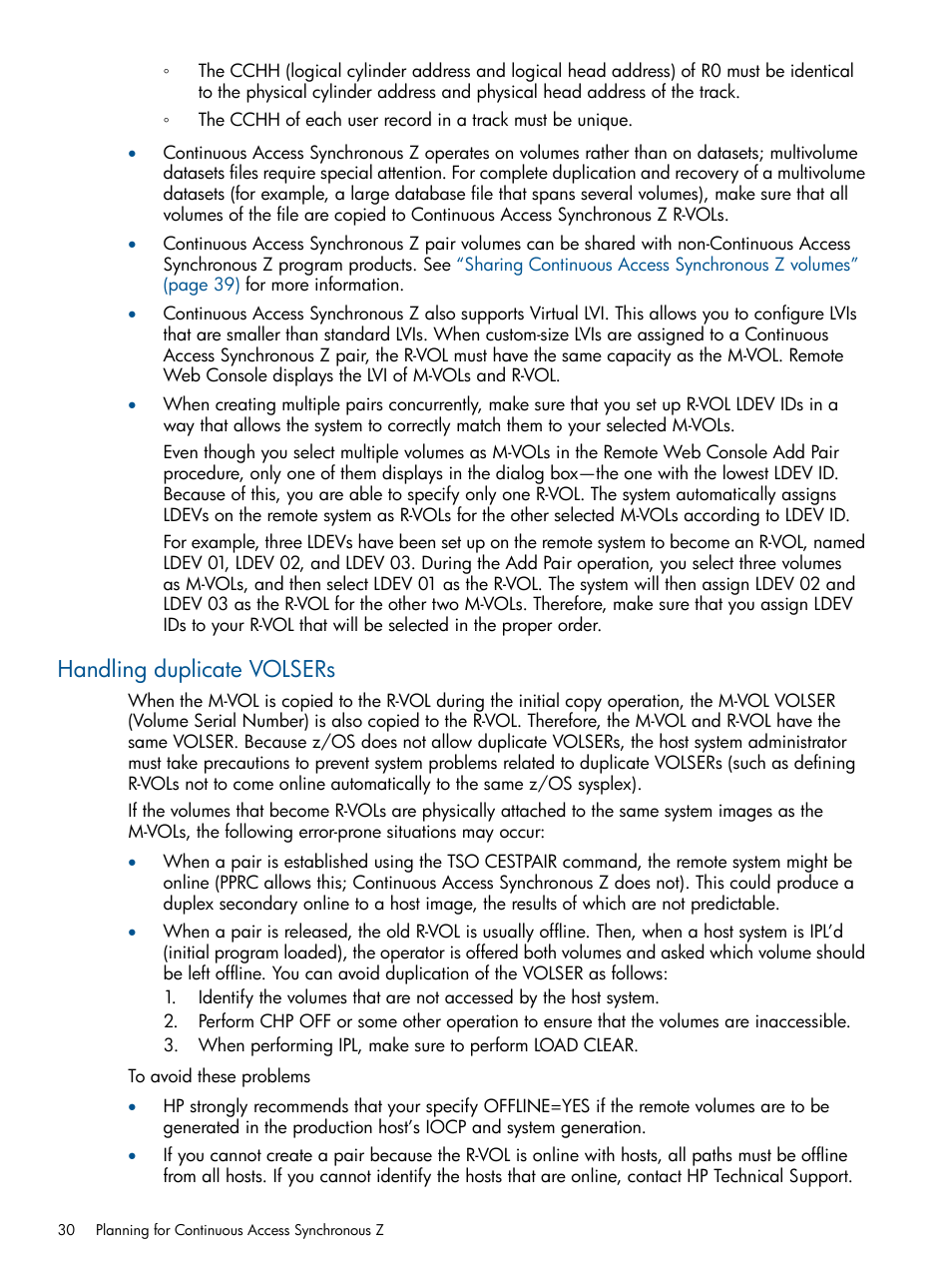 Handling duplicate volsers | HP XP P9500 Storage User Manual | Page 30 / 152