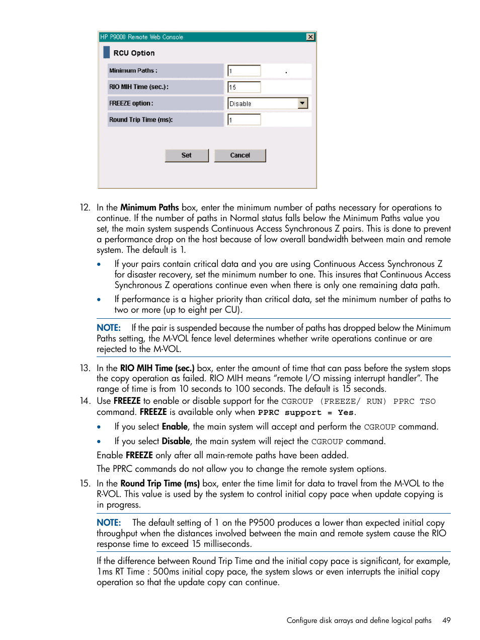 HP XP P9500 Storage User Manual | Page 49 / 152