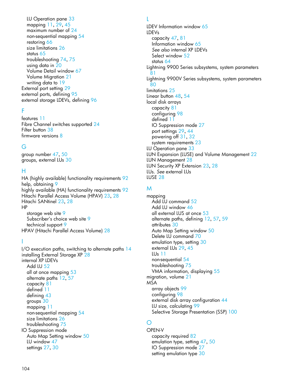 HP StorageWorks XP Remote Web Console Software User Manual | Page 104 / 106