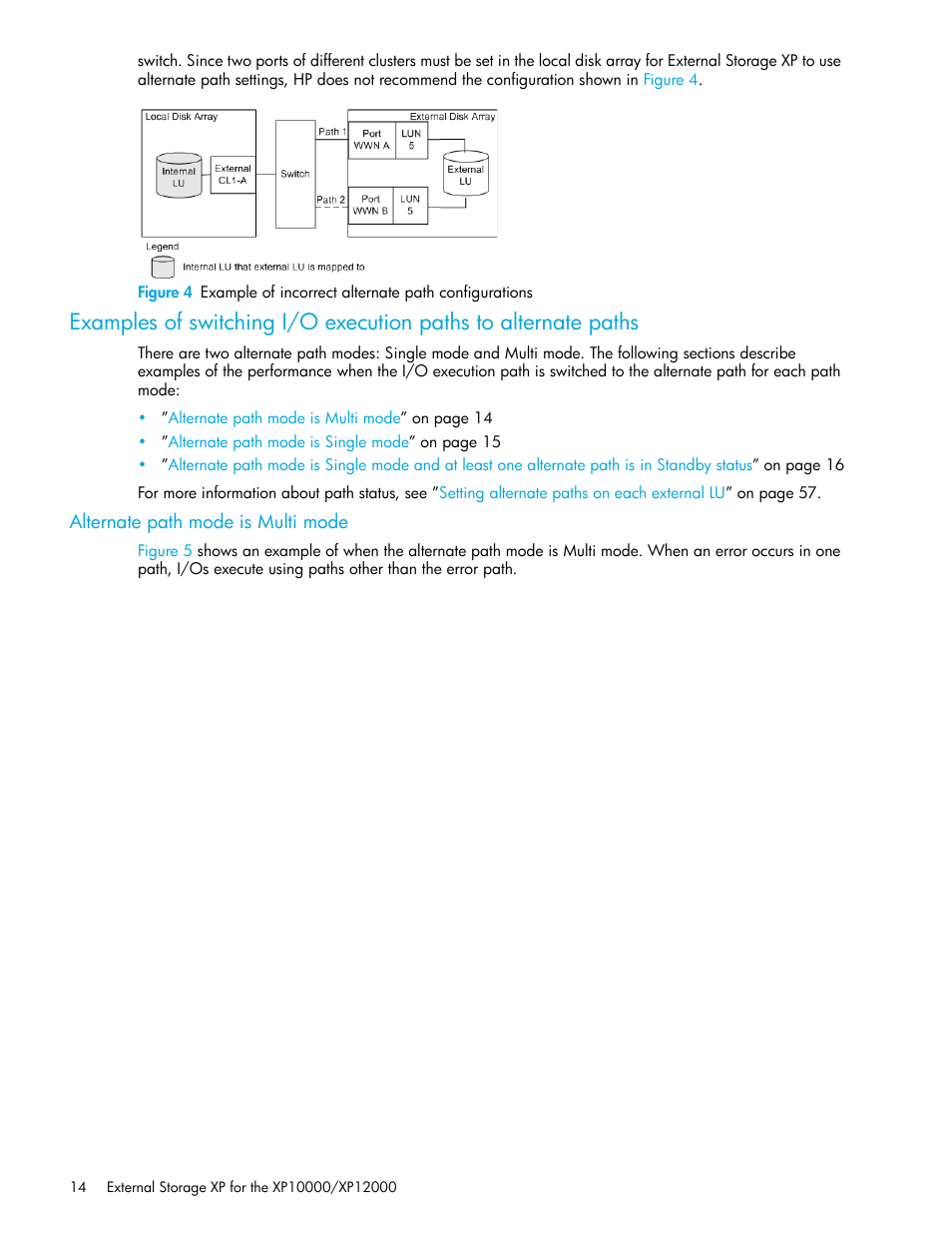 Alternate path mode is multi mode, Figure 4 | HP StorageWorks XP Remote Web Console Software User Manual | Page 14 / 106