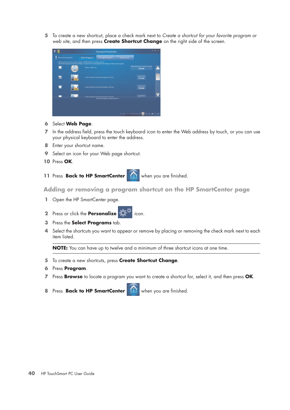 HP TouchSmart IQ775 Desktop PC User Manual | Page 44 / 64