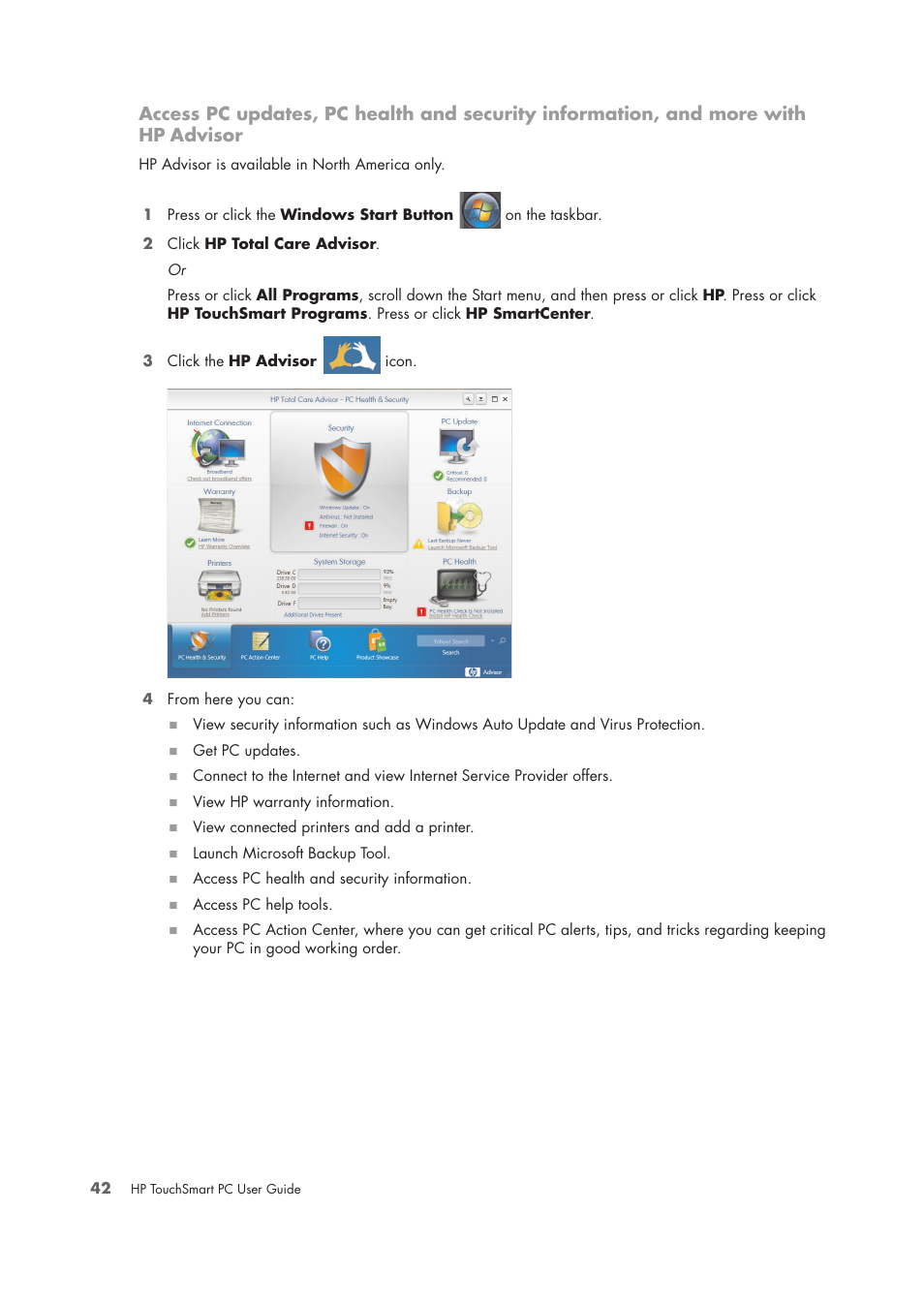HP TouchSmart IQ775 Desktop PC User Manual | Page 46 / 64