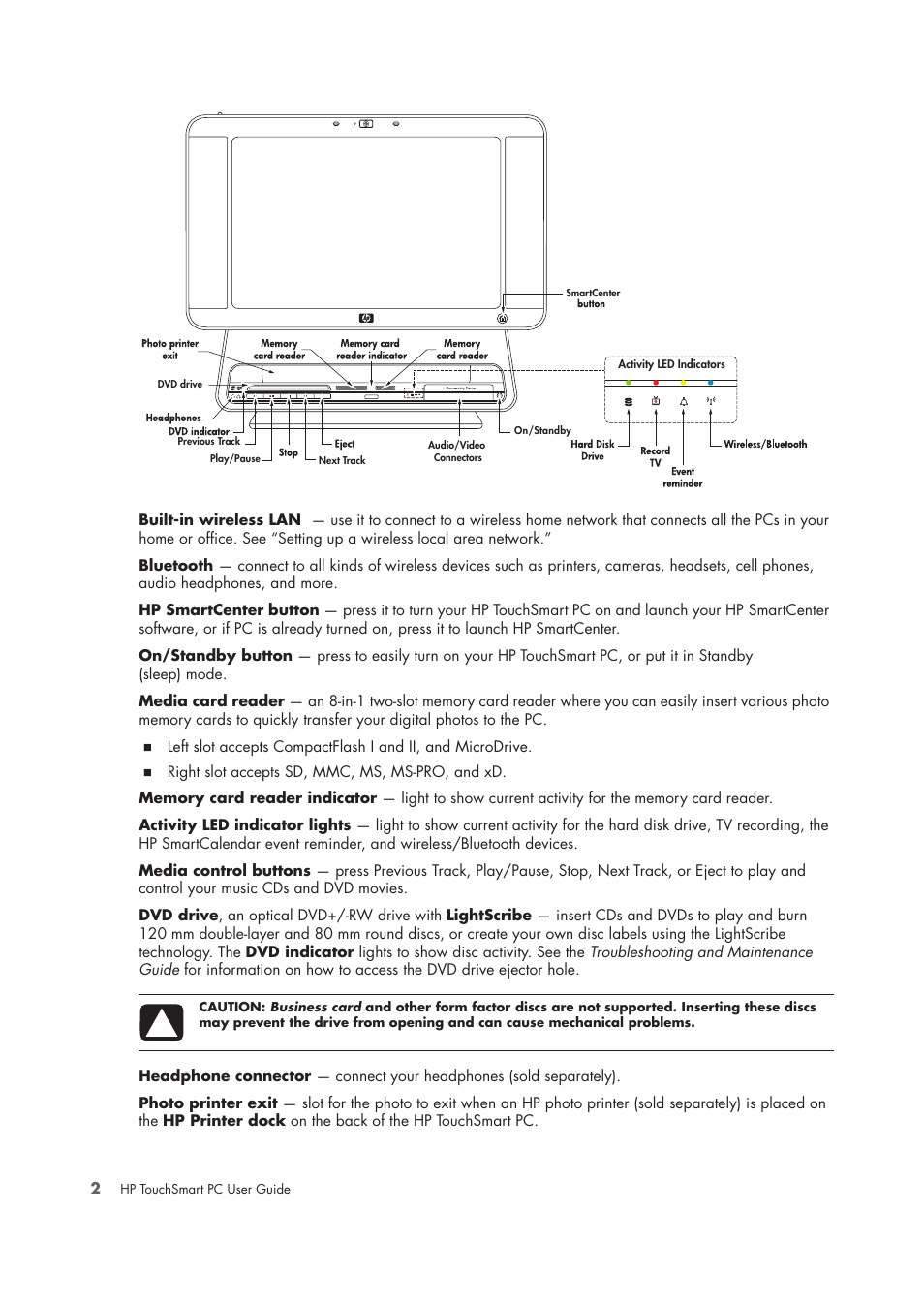 HP TouchSmart IQ775 Desktop PC User Manual | Page 6 / 64