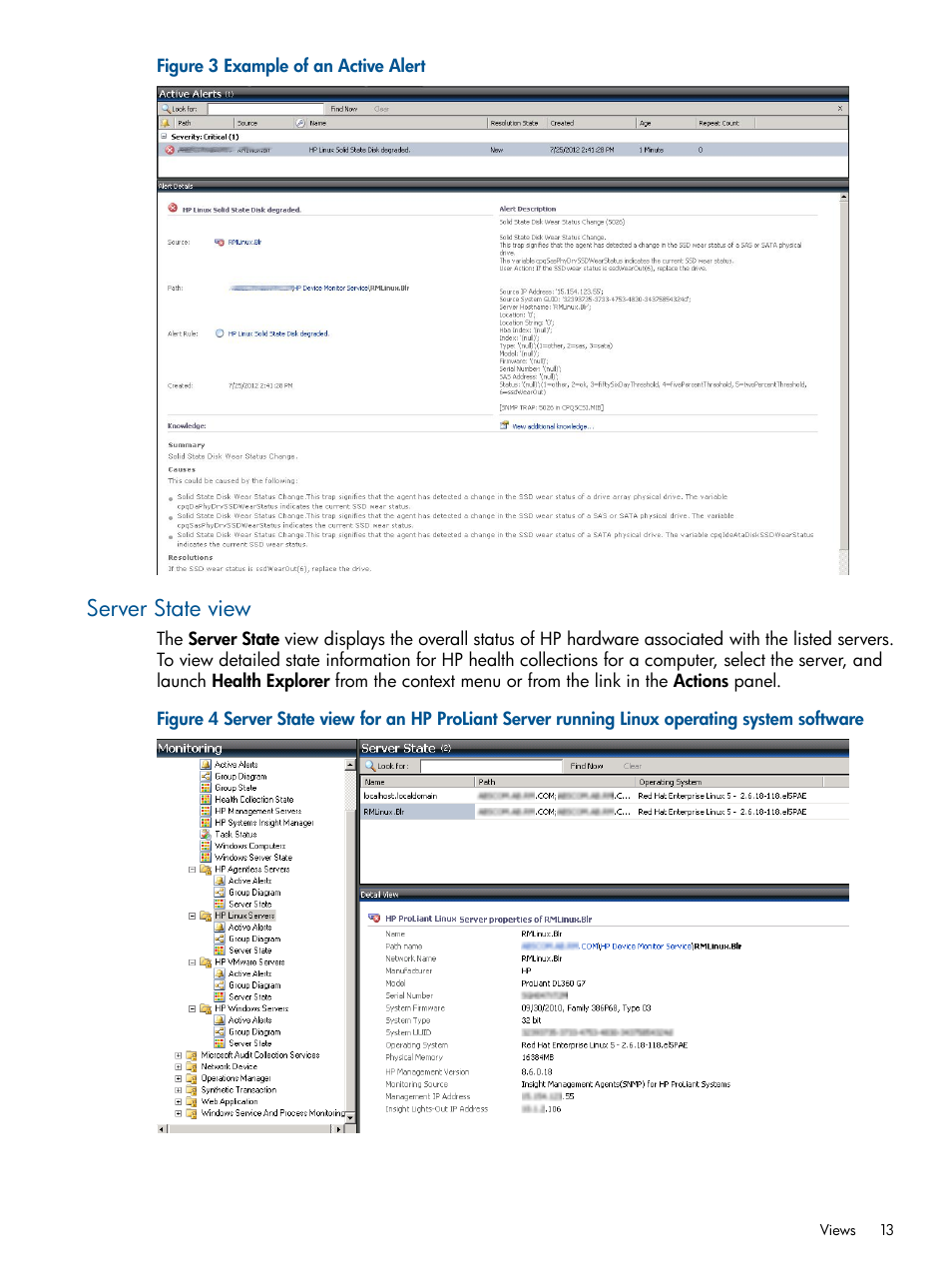 Server state view | HP OneView for Microsoft System Center User Manual | Page 13 / 32