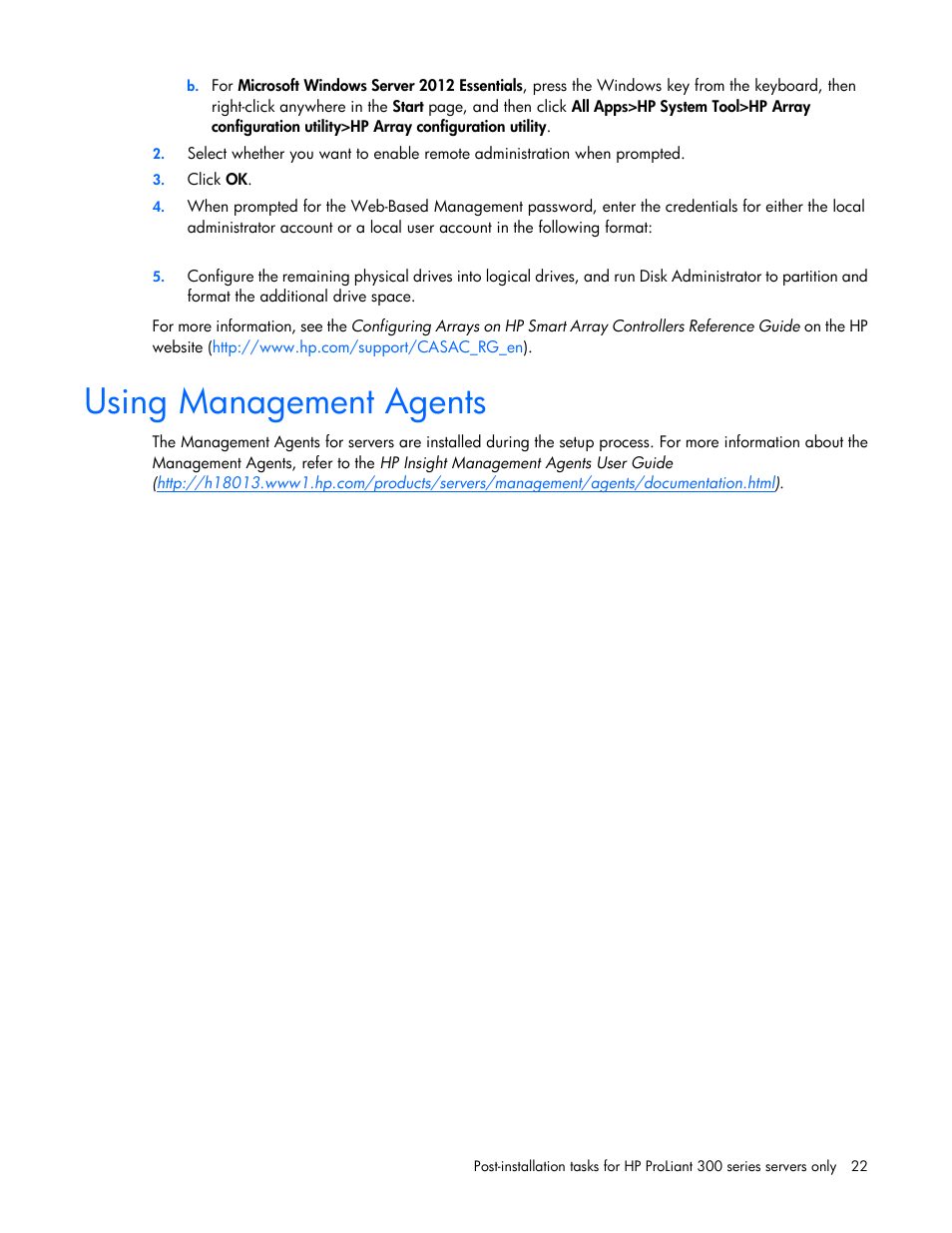 Using management agents | HP ProLiant DL360 G4 Server User Manual | Page 22 / 27