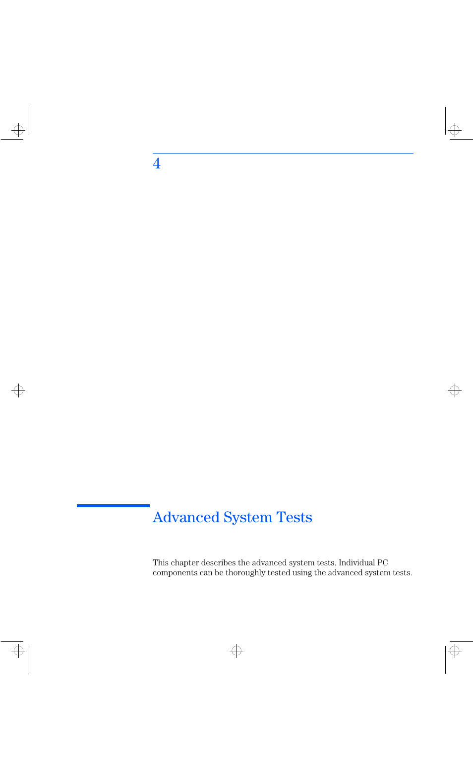 4advanced system tests | HP Vectra VL 6xxx series 8 User Manual | Page 37 / 96