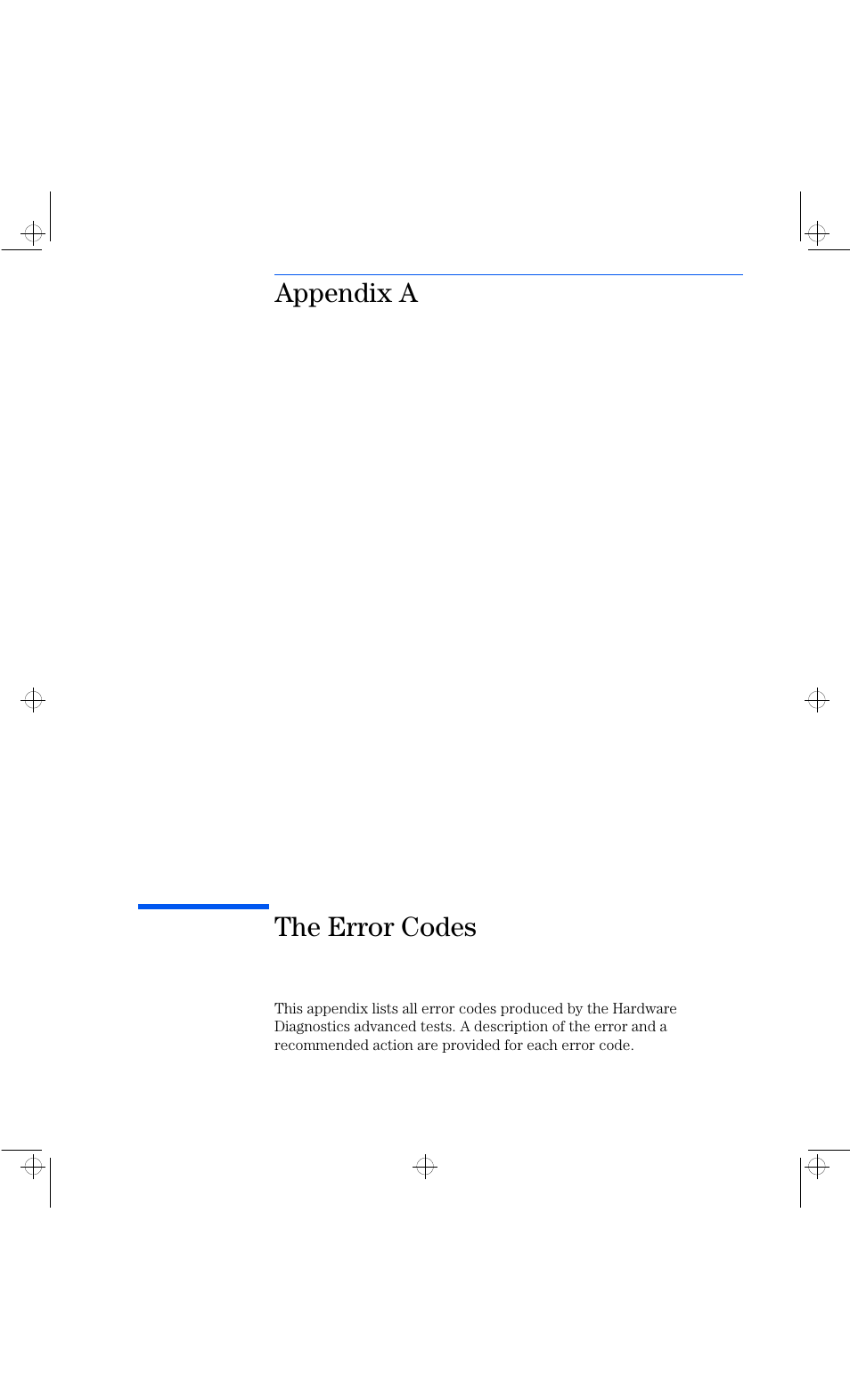 Appendix a the error codes | HP Vectra VL 6xxx series 8 User Manual | Page 53 / 96