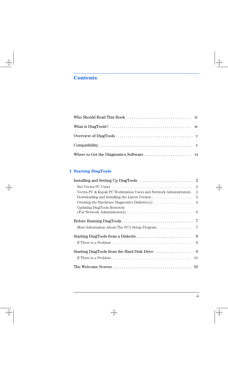 HP Vectra VL 6xxx series 8 User Manual | Page 7 / 96