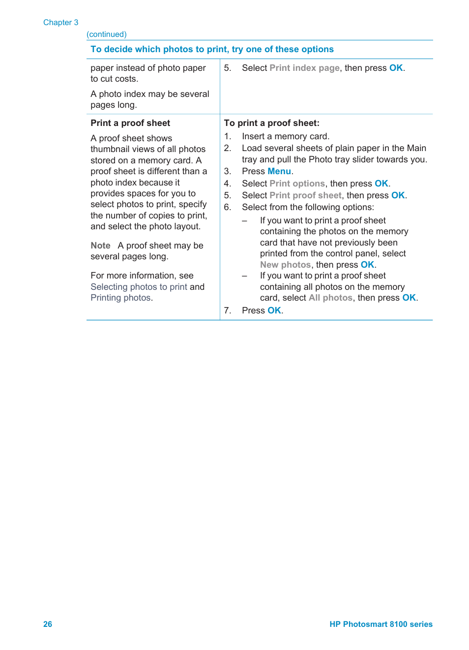 HP Photosmart 8150xi Photo Printer User Manual | Page 29 / 78