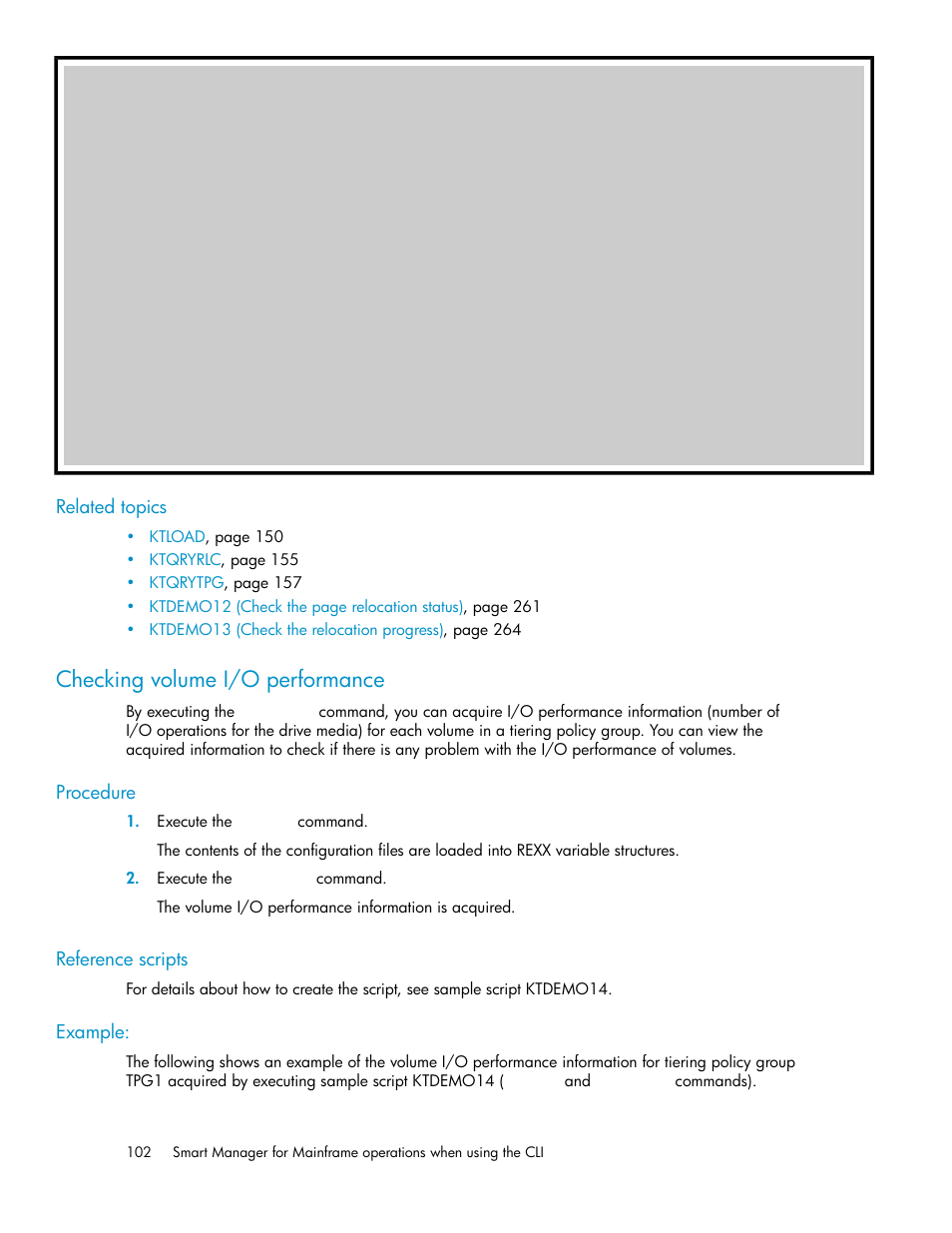 Checking volume i/o performance | HP XP Command View Advanced Edition Software User Manual | Page 102 / 310