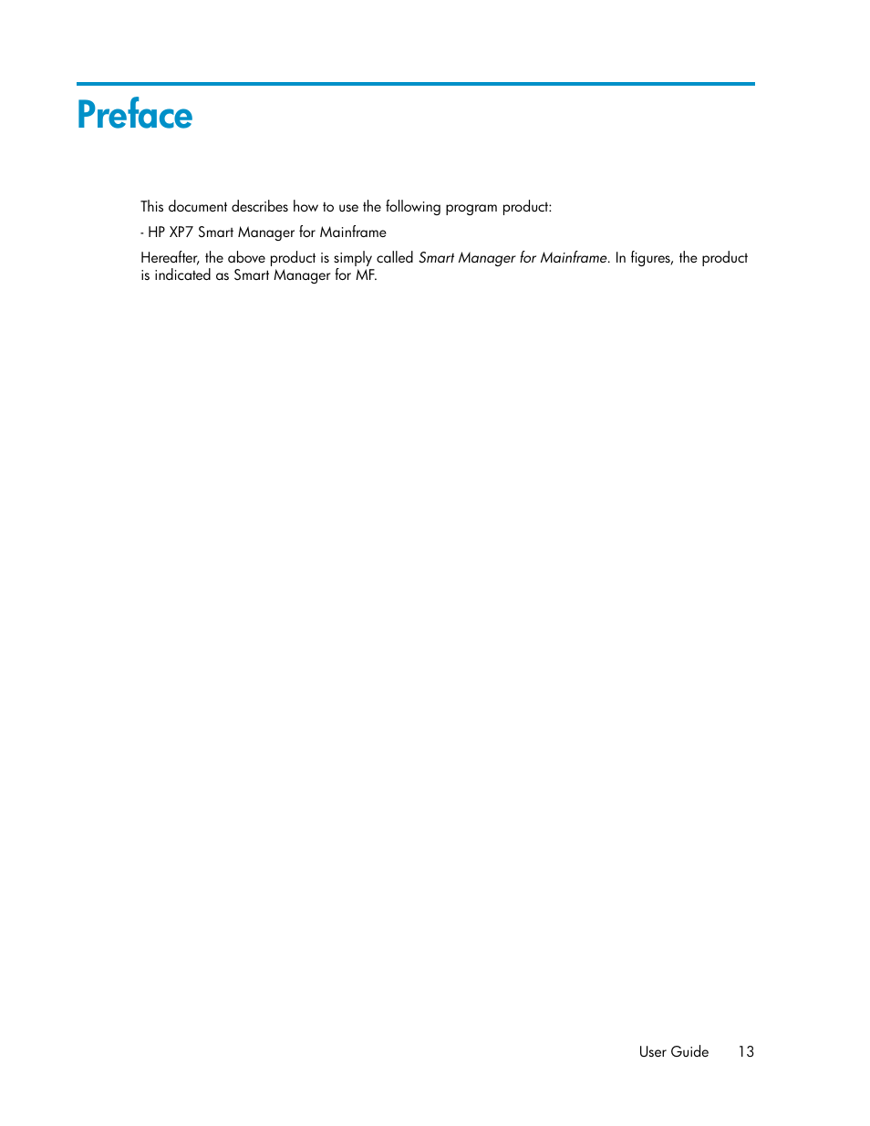 Preface | HP XP Command View Advanced Edition Software User Manual | Page 13 / 310