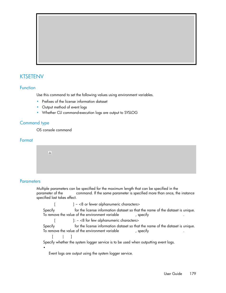 Ktsetenv | HP XP Command View Advanced Edition Software User Manual | Page 179 / 310