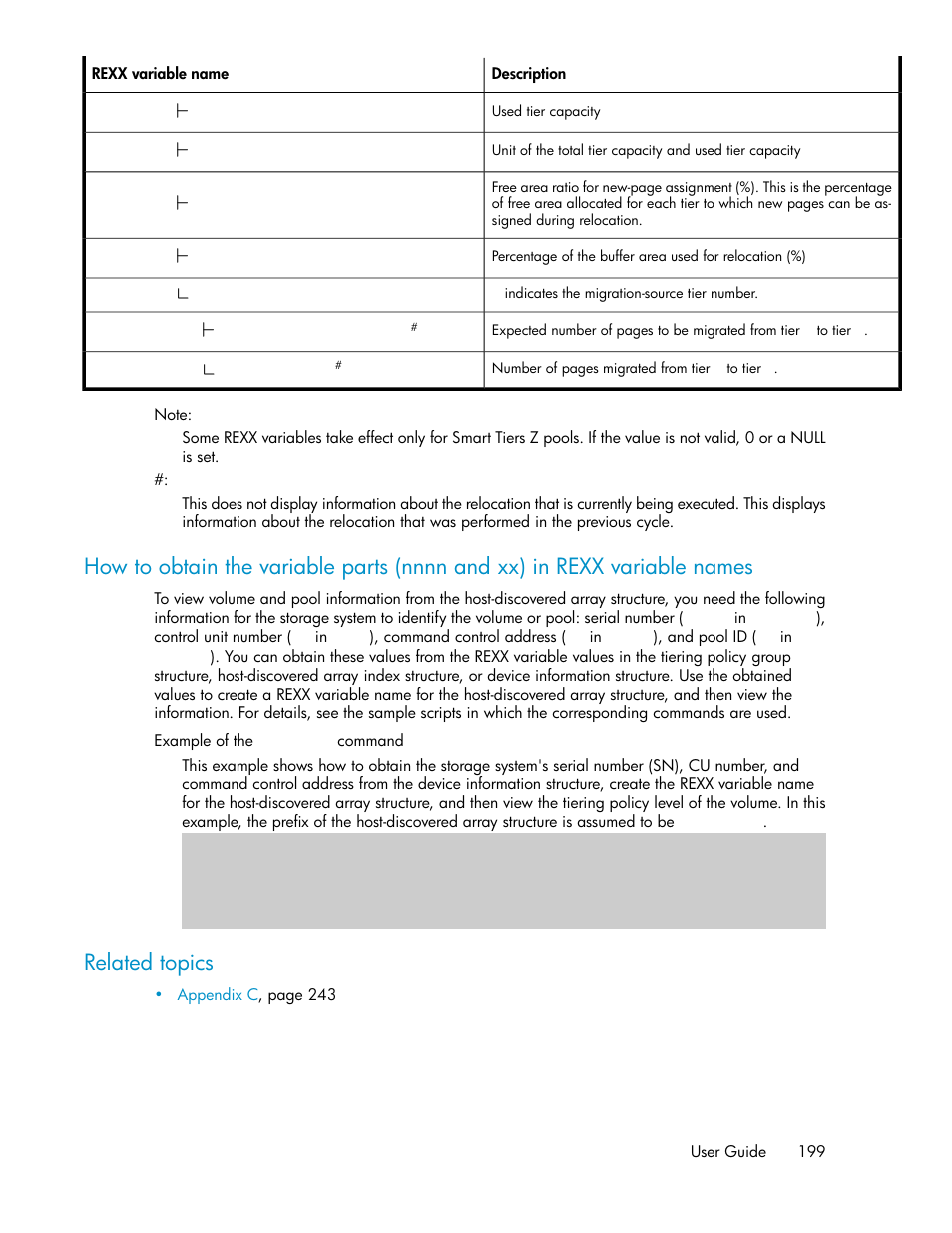 Related topics | HP XP Command View Advanced Edition Software User Manual | Page 199 / 310