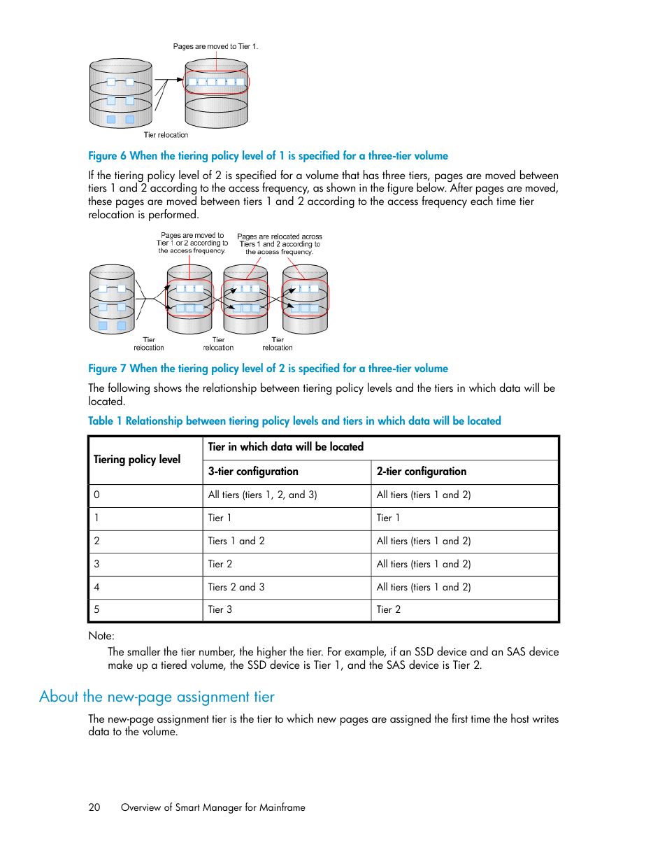 About the new-page assignment tier | HP XP Command View Advanced Edition Software User Manual | Page 20 / 310