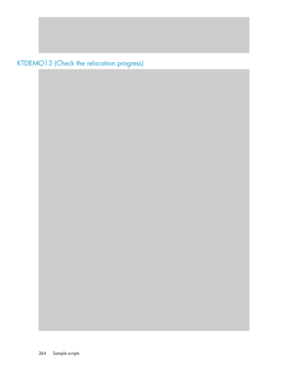 Ktdemo13 (check the relocation progress) | HP XP Command View Advanced Edition Software User Manual | Page 264 / 310