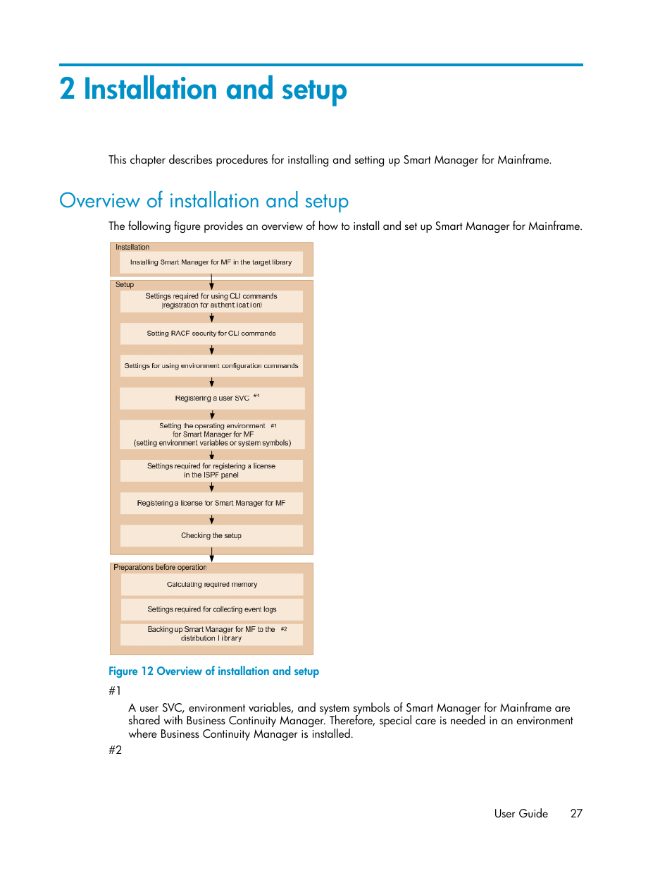 2 installation and setup, Overview of installation and setup | HP XP Command View Advanced Edition Software User Manual | Page 27 / 310