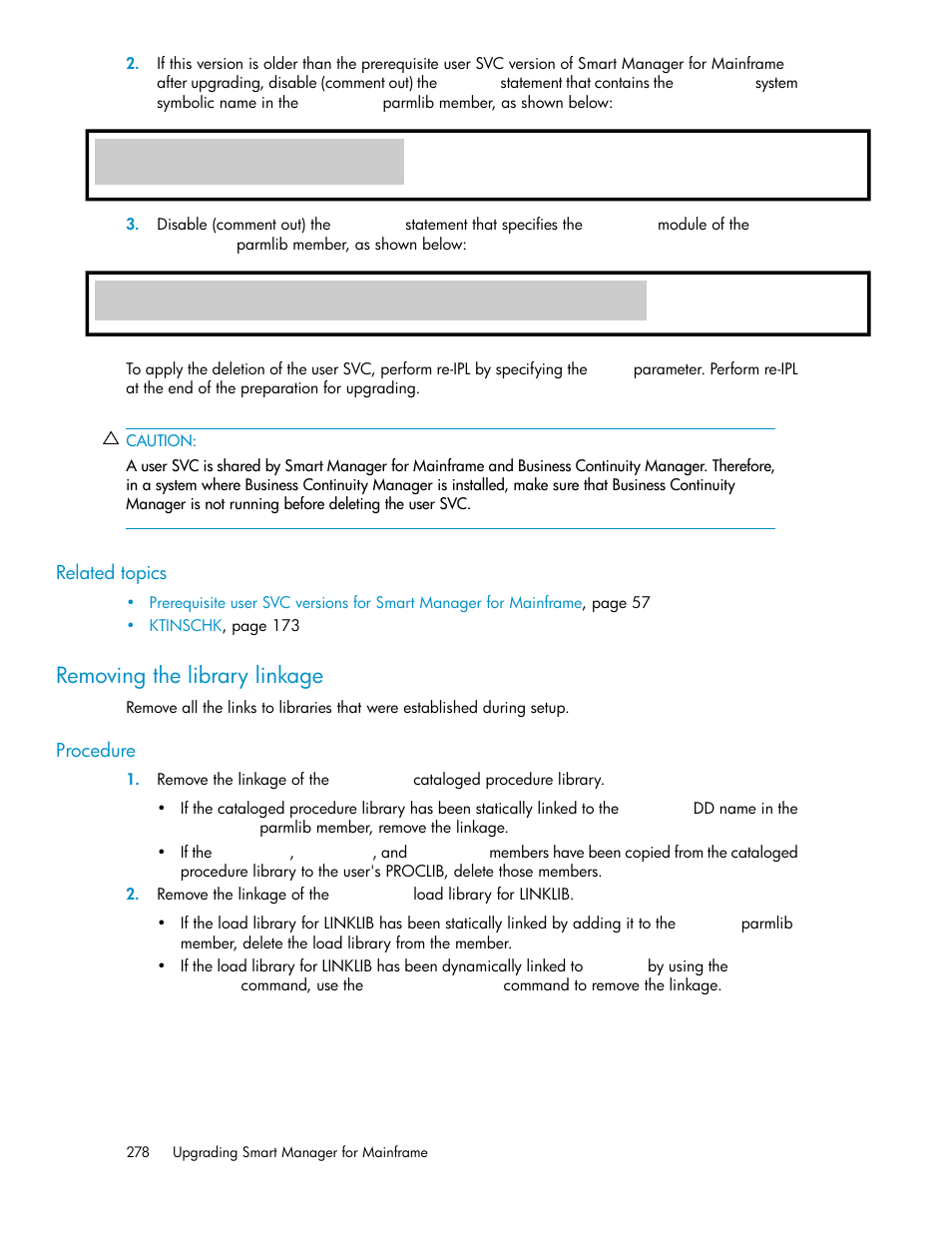 Removing the library linkage | HP XP Command View Advanced Edition Software User Manual | Page 278 / 310