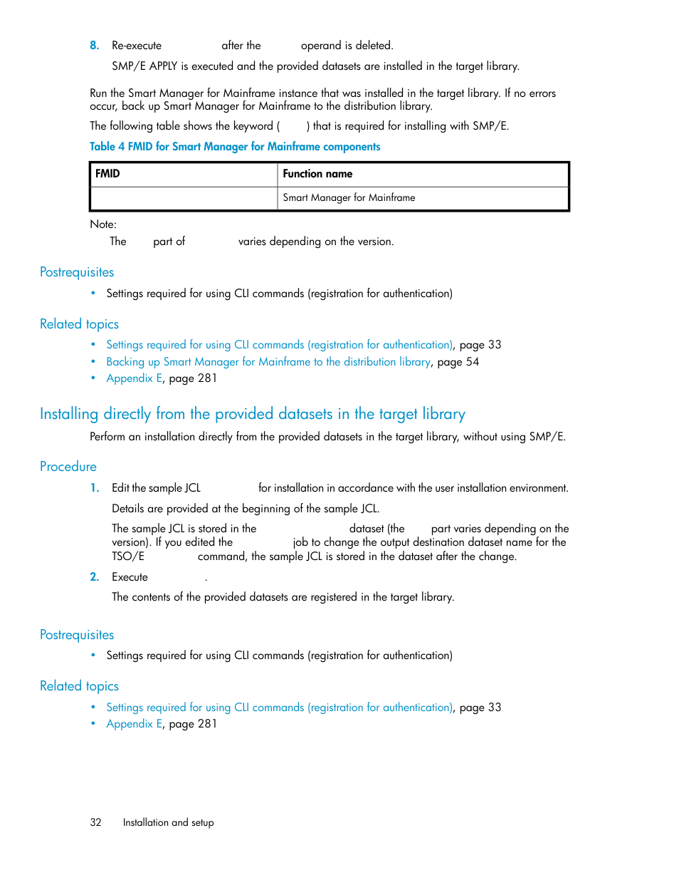 Fmid for smart manager for mainframe components | HP XP Command View Advanced Edition Software User Manual | Page 32 / 310