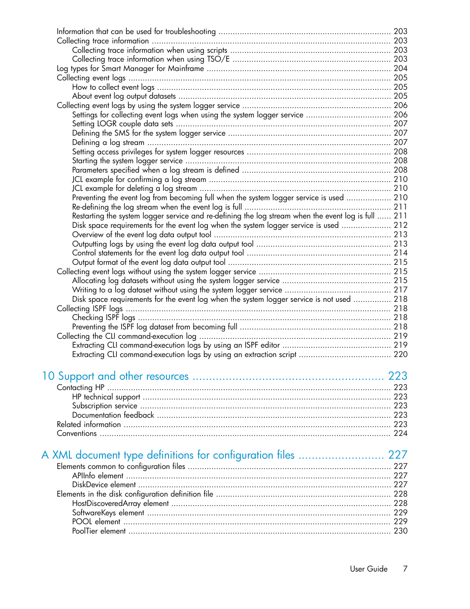 10 support and other resources | HP XP Command View Advanced Edition Software User Manual | Page 7 / 310