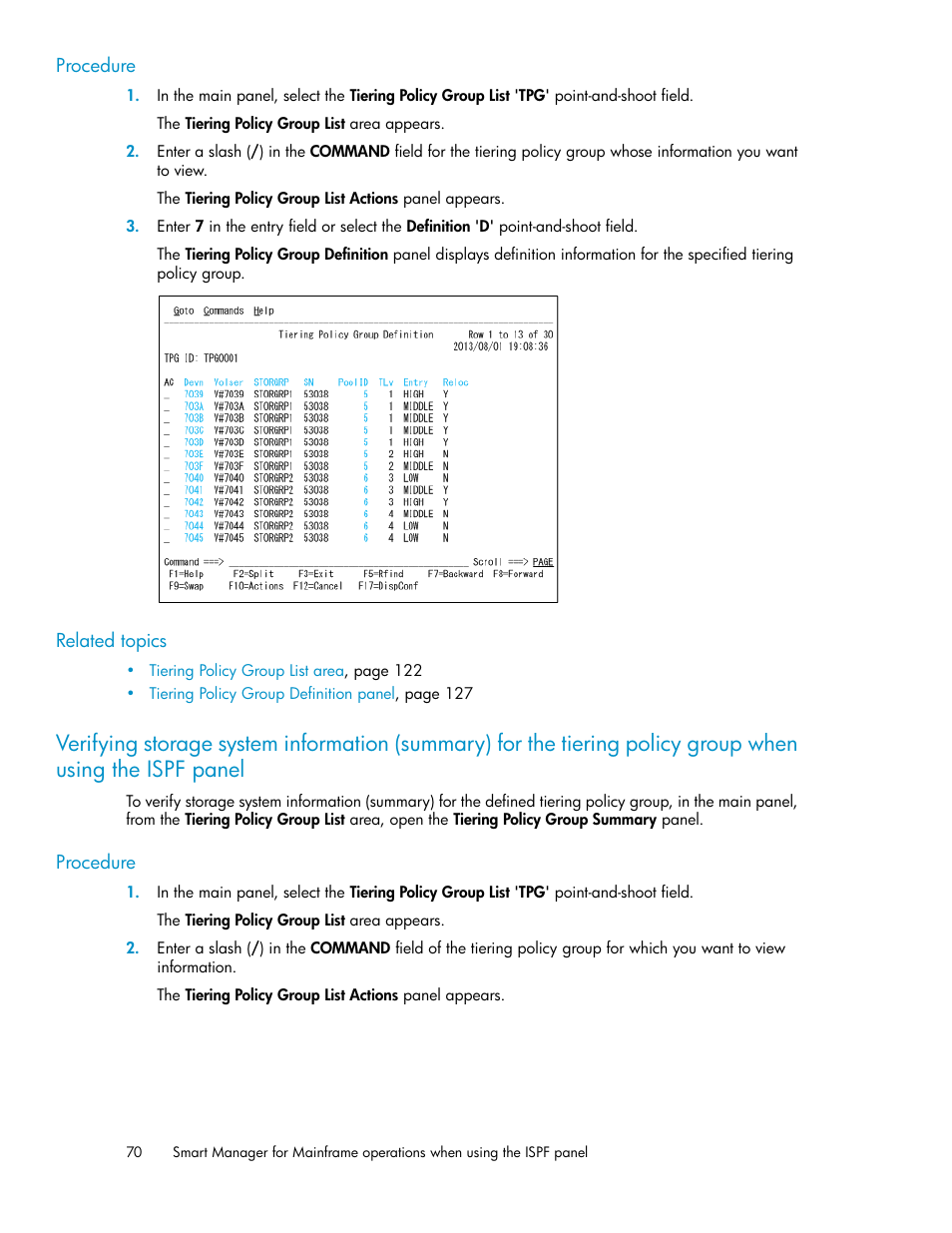 Panel | HP XP Command View Advanced Edition Software User Manual | Page 70 / 310