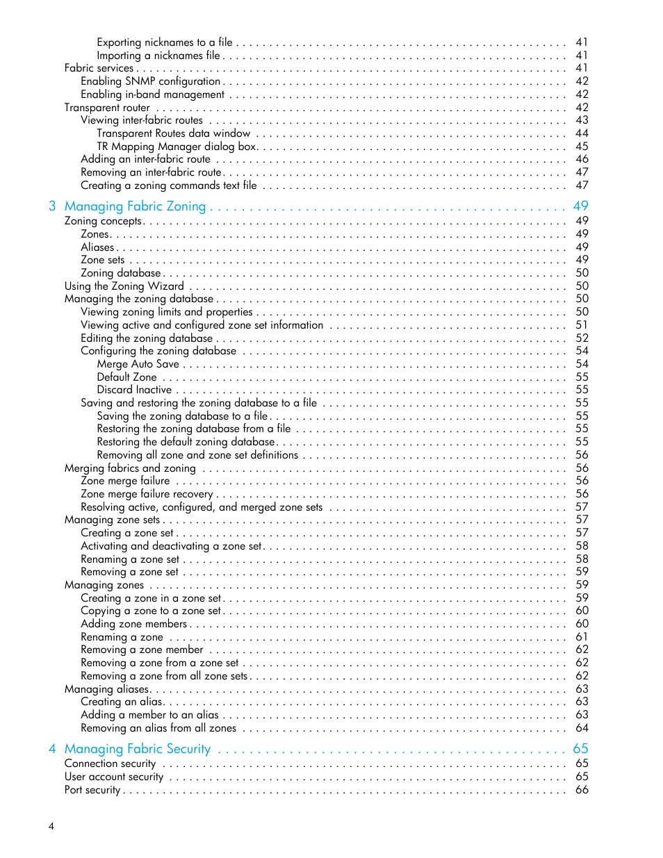HP H-series Enterprise Fabric Management Suite Software User Manual | Page 4 / 160