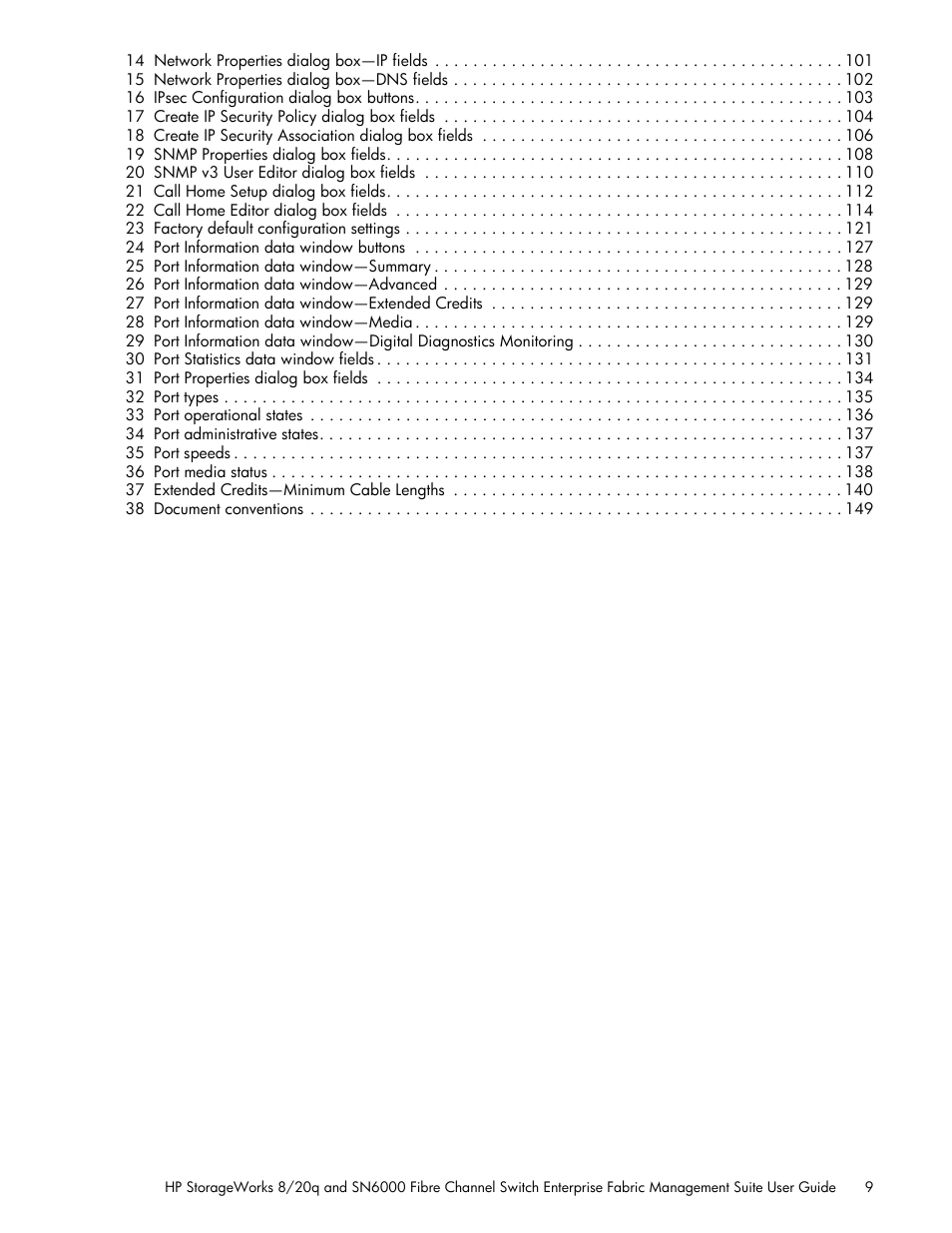 HP H-series Enterprise Fabric Management Suite Software User Manual | Page 9 / 160