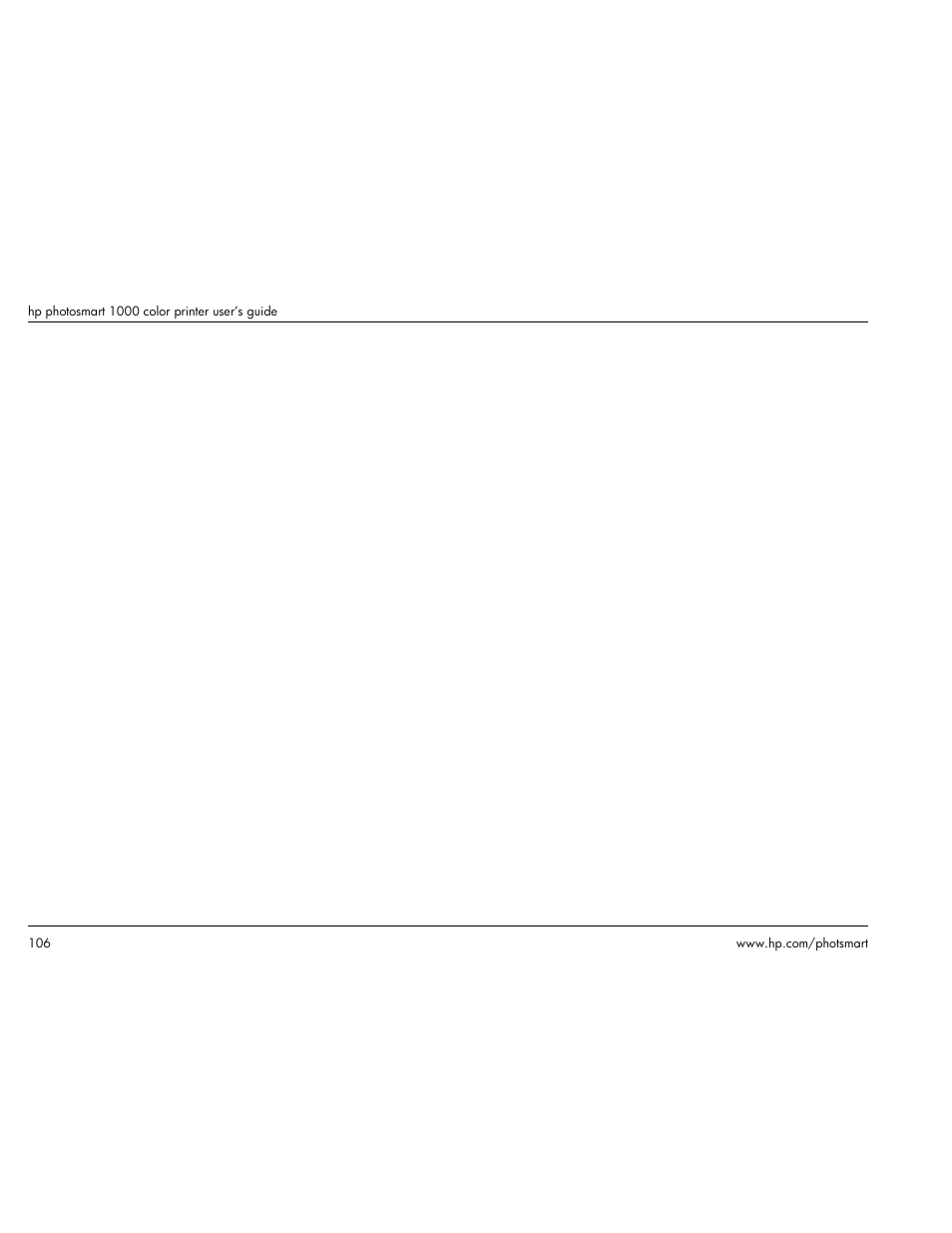 HP Photosmart p1000 1000 Printer User Manual | Page 112 / 113
