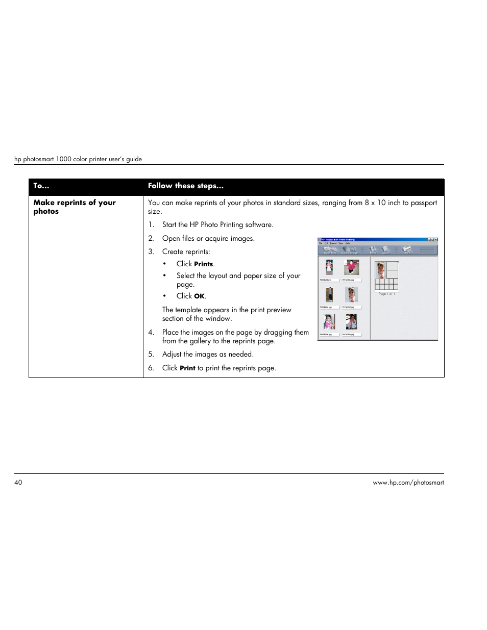 HP Photosmart p1000 1000 Printer User Manual | Page 46 / 113