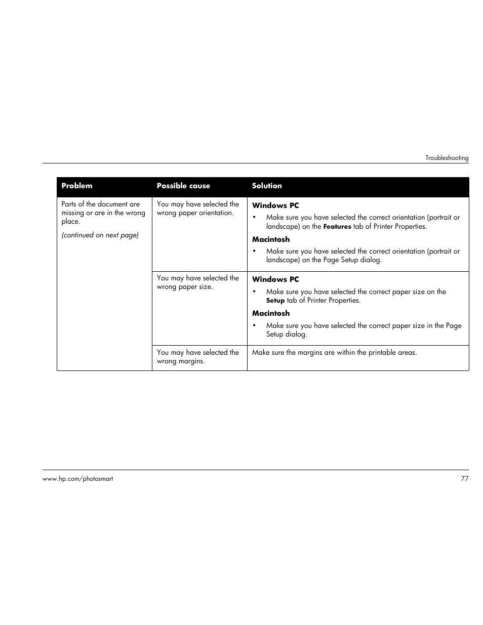 HP Photosmart p1000 1000 Printer User Manual | Page 83 / 113