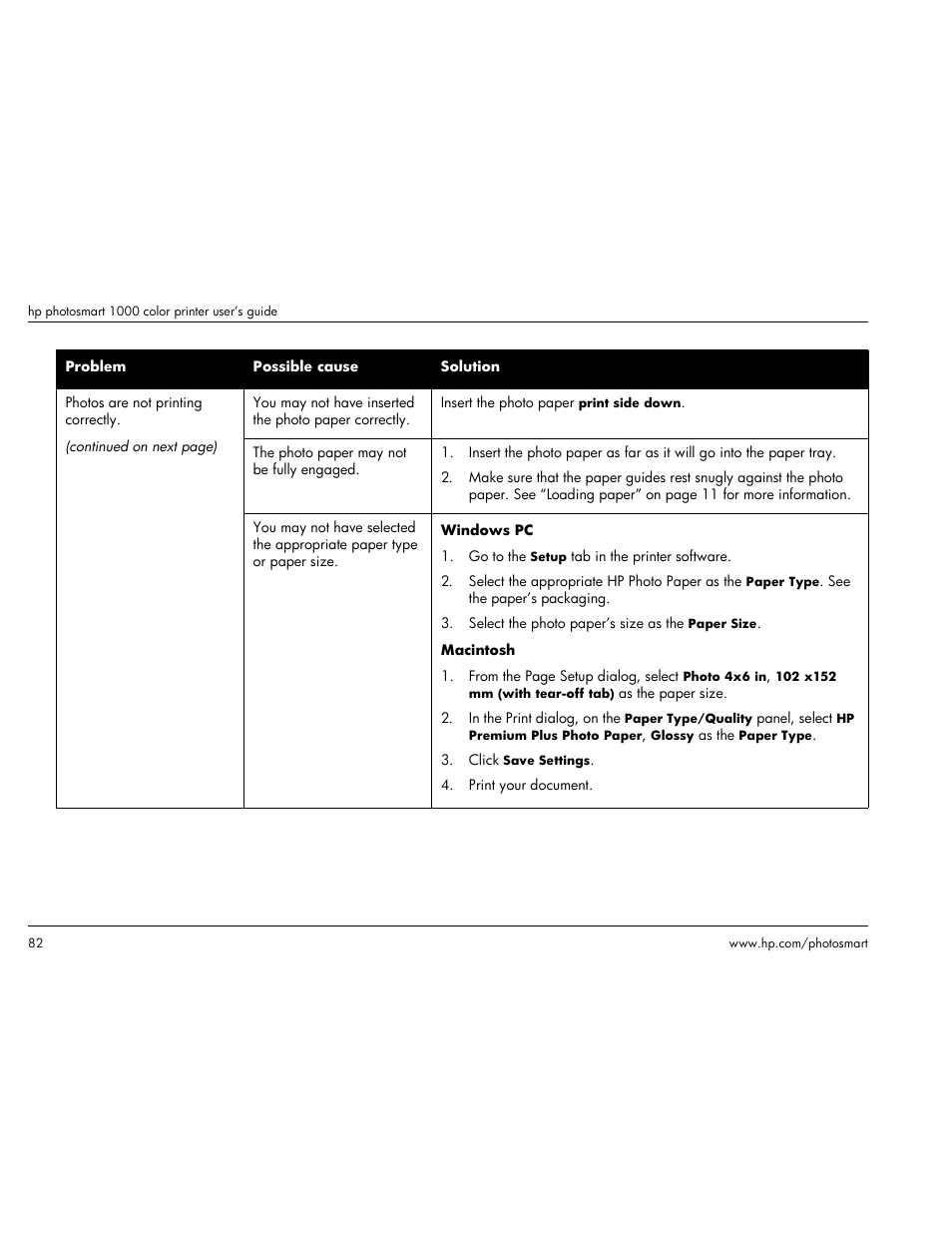 HP Photosmart p1000 1000 Printer User Manual | Page 88 / 113