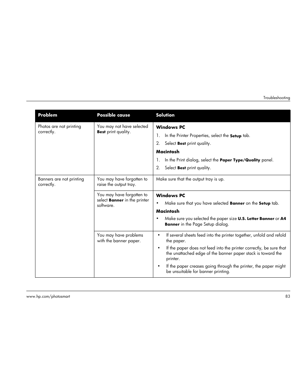 HP Photosmart p1000 1000 Printer User Manual | Page 89 / 113