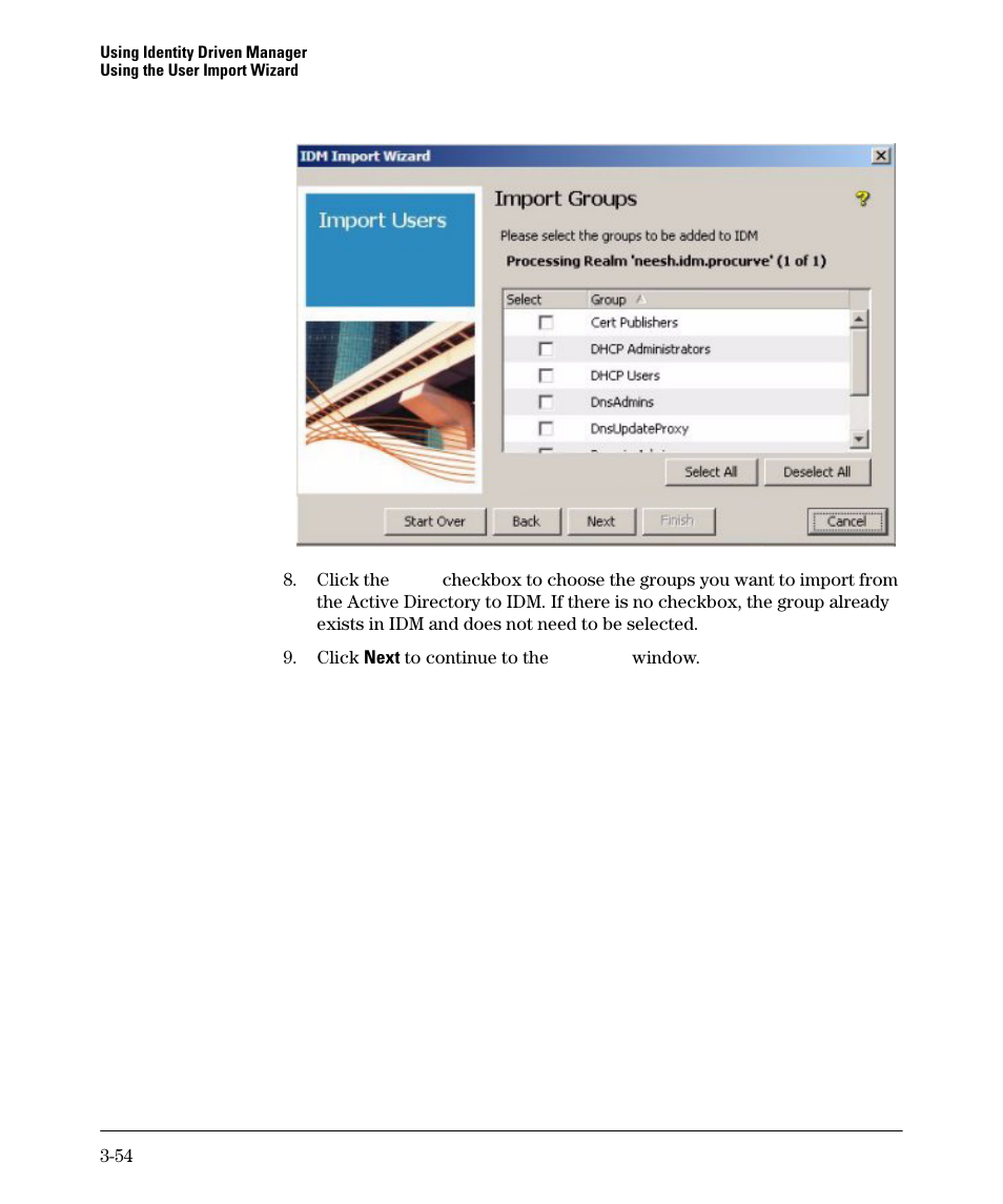 HP Identity Driven Manager Software Series User Manual | Page 108 / 144