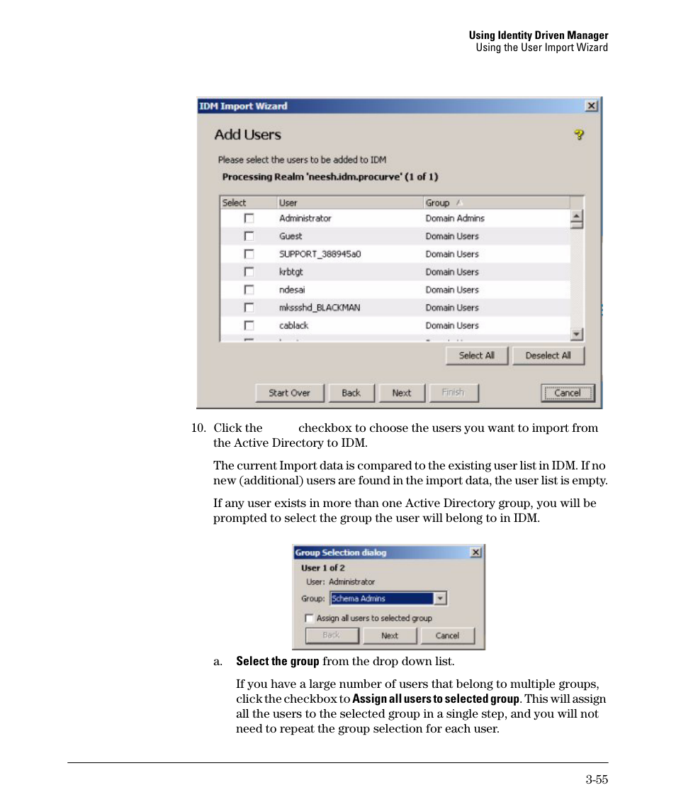 HP Identity Driven Manager Software Series User Manual | Page 109 / 144